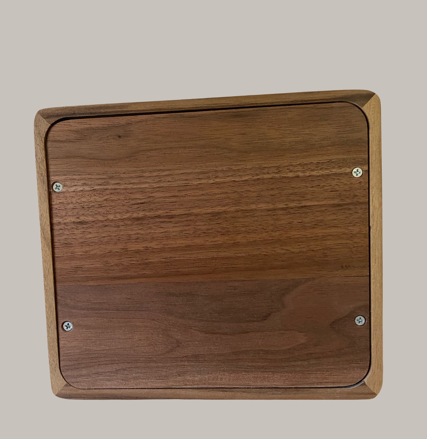 Minimalist Cremation Urn-Black Walnut, blue epoxy, marbled imperfect wood, for Adult Human Ashes, up to 290 pounds