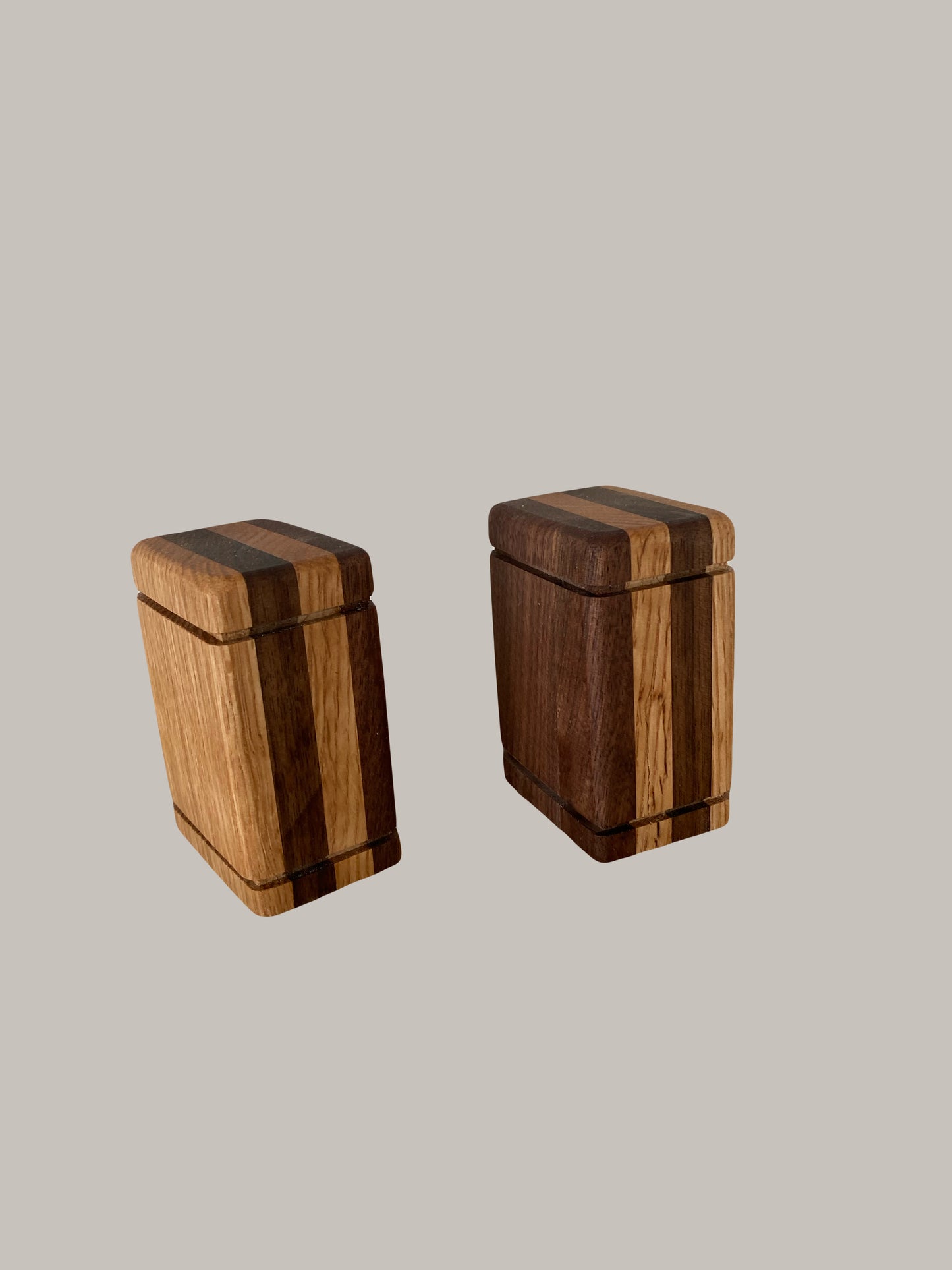 Black Walnut and Oak Keepsake Wood Urn