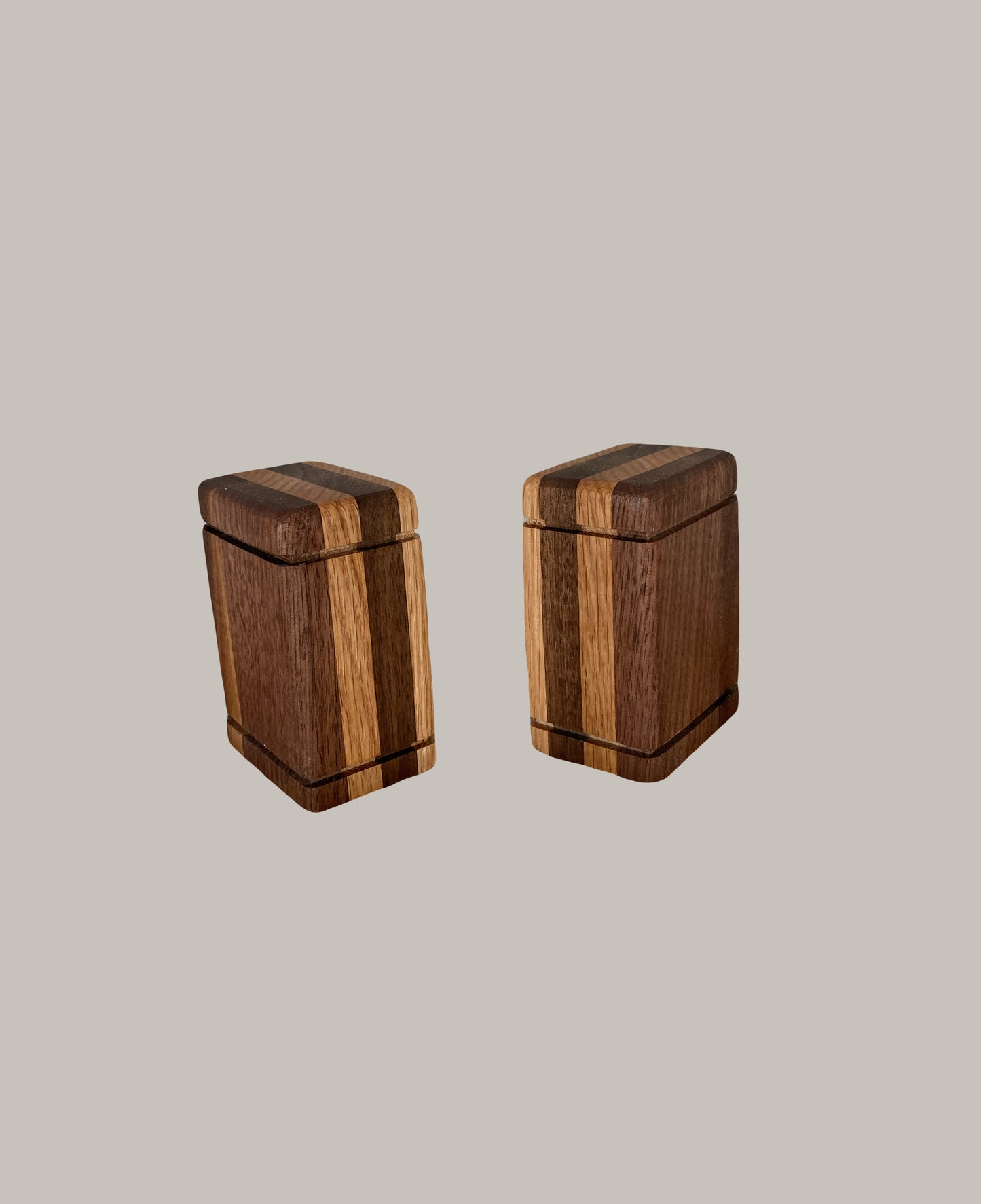 Black Walnut and Oak Keepsake Wood Urn