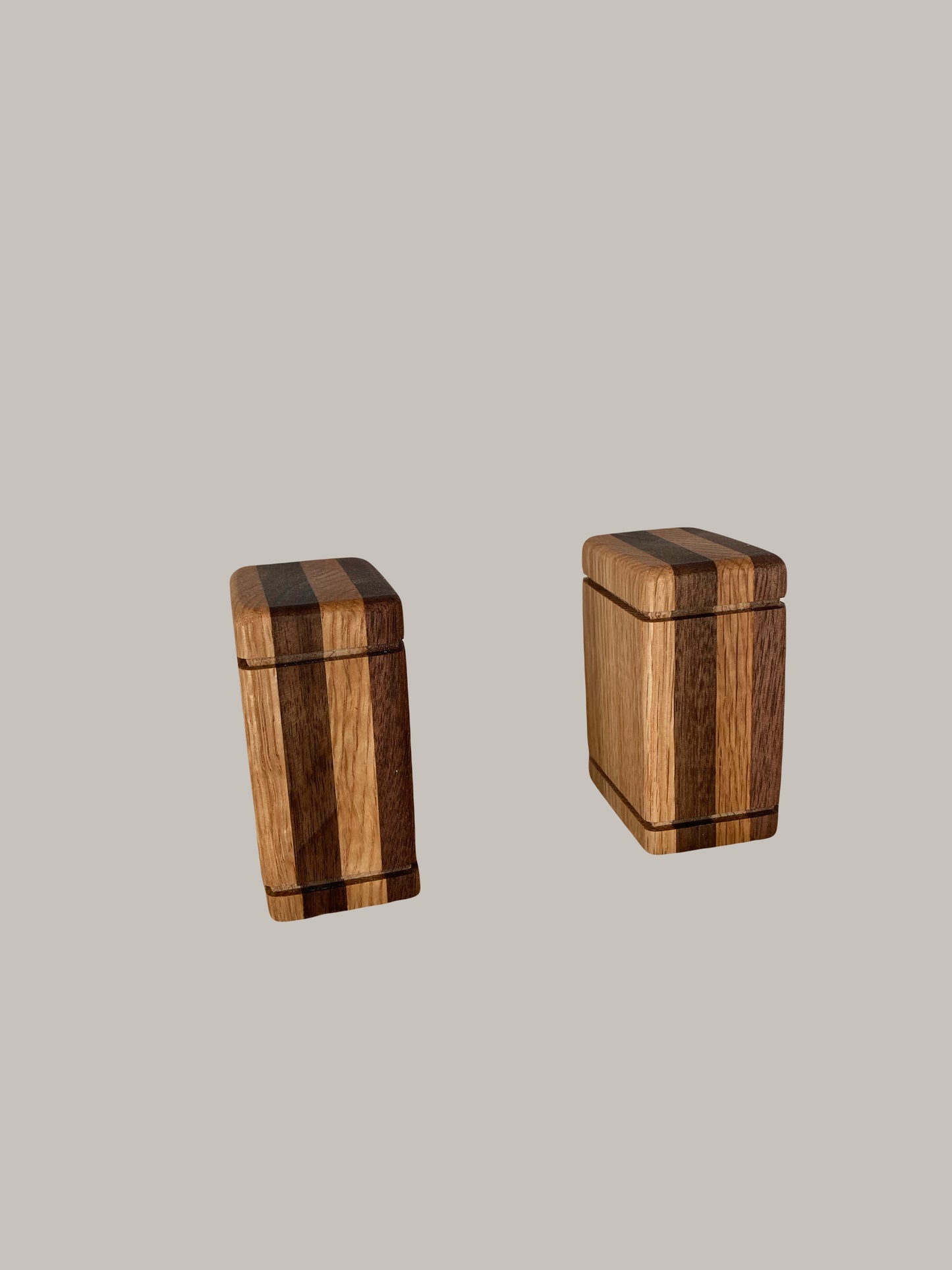 Black Walnut and Oak Keepsake Wood Urn