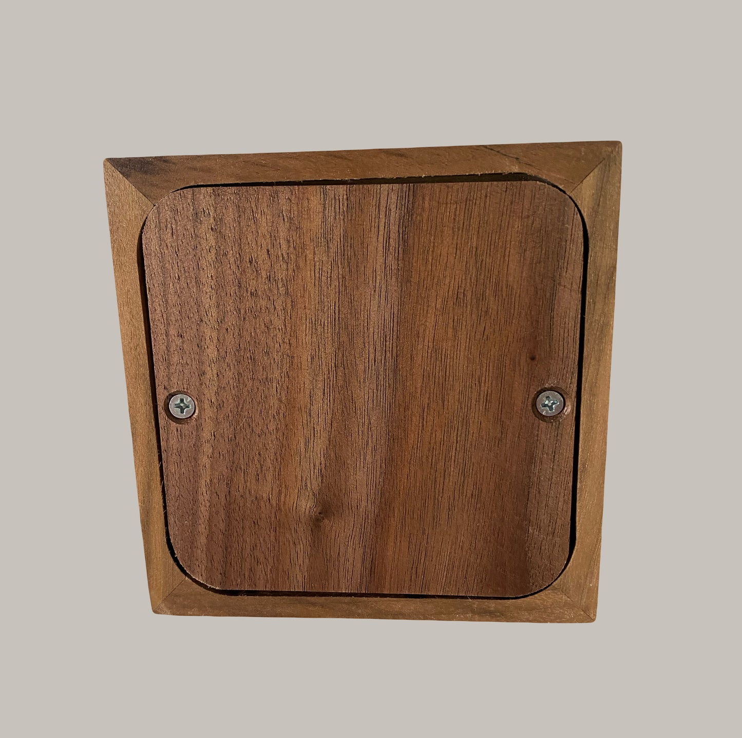 Minimalist Cremation Urn-Black Walnut, blue black epoxy, marbled imperfect wood, up to 70 pounds