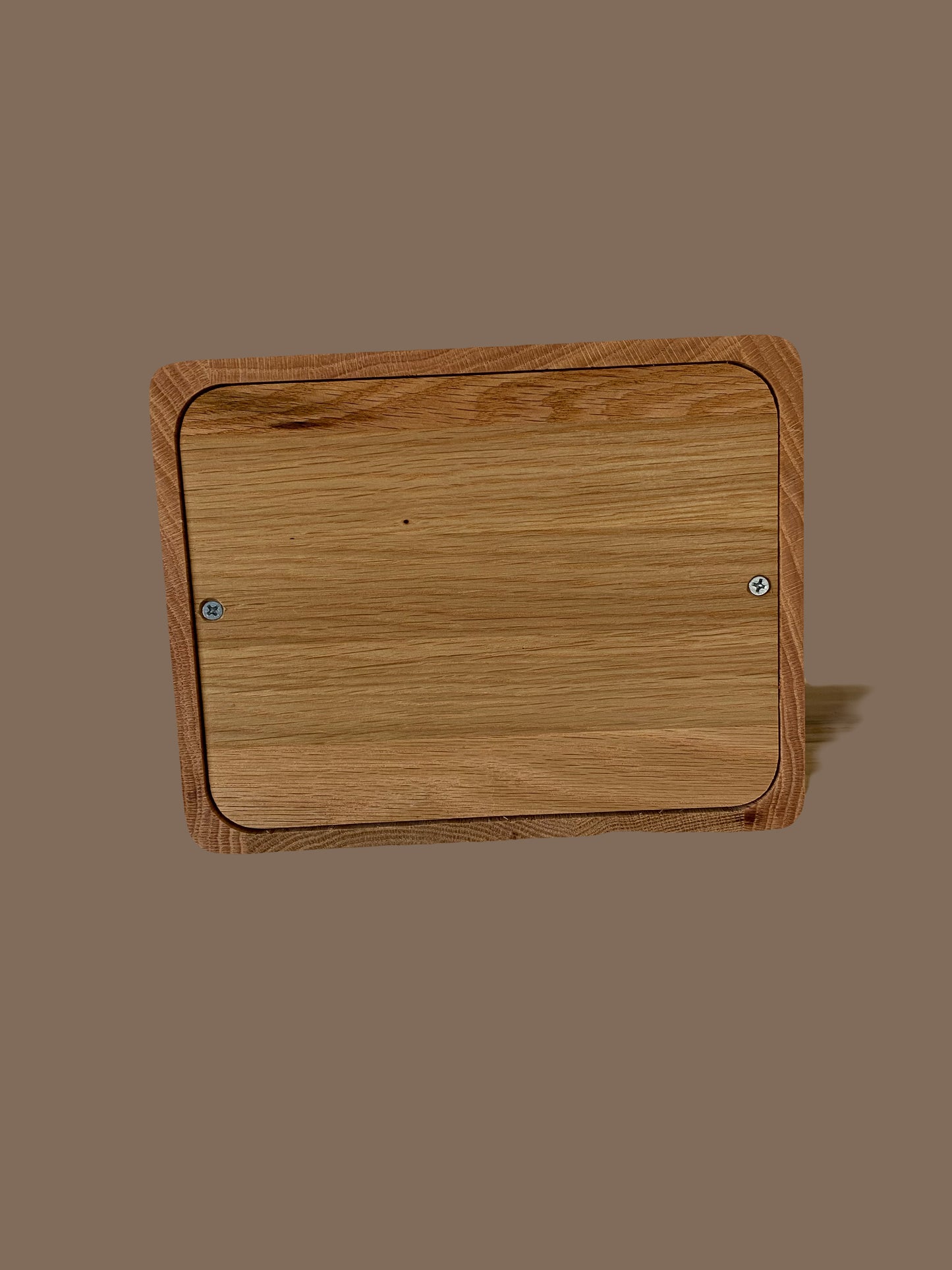 Modernist-Oak Urn for Adult Human Ashes, up to 300 pounds