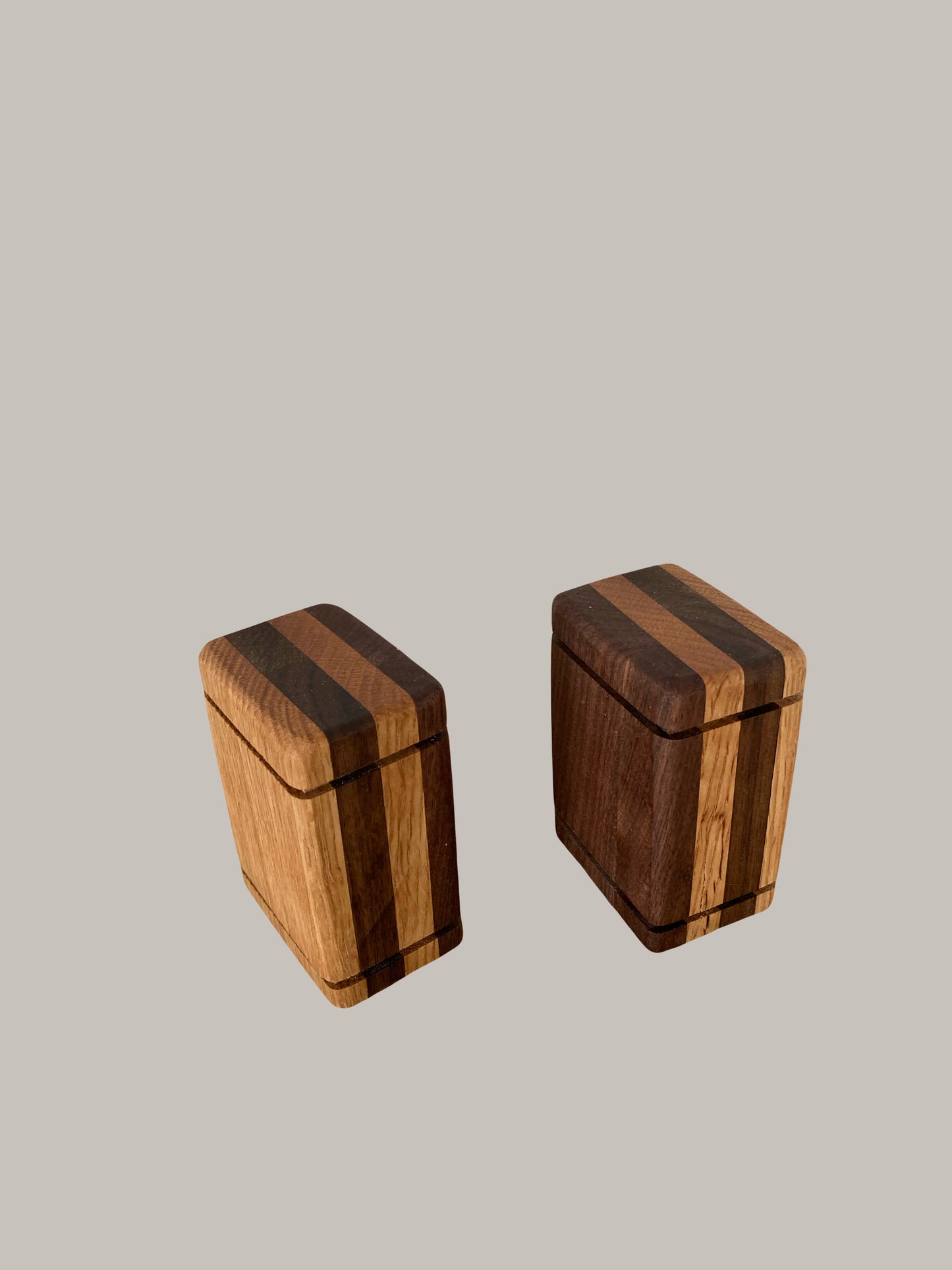 Black Walnut and Oak Keepsake Wood Urn