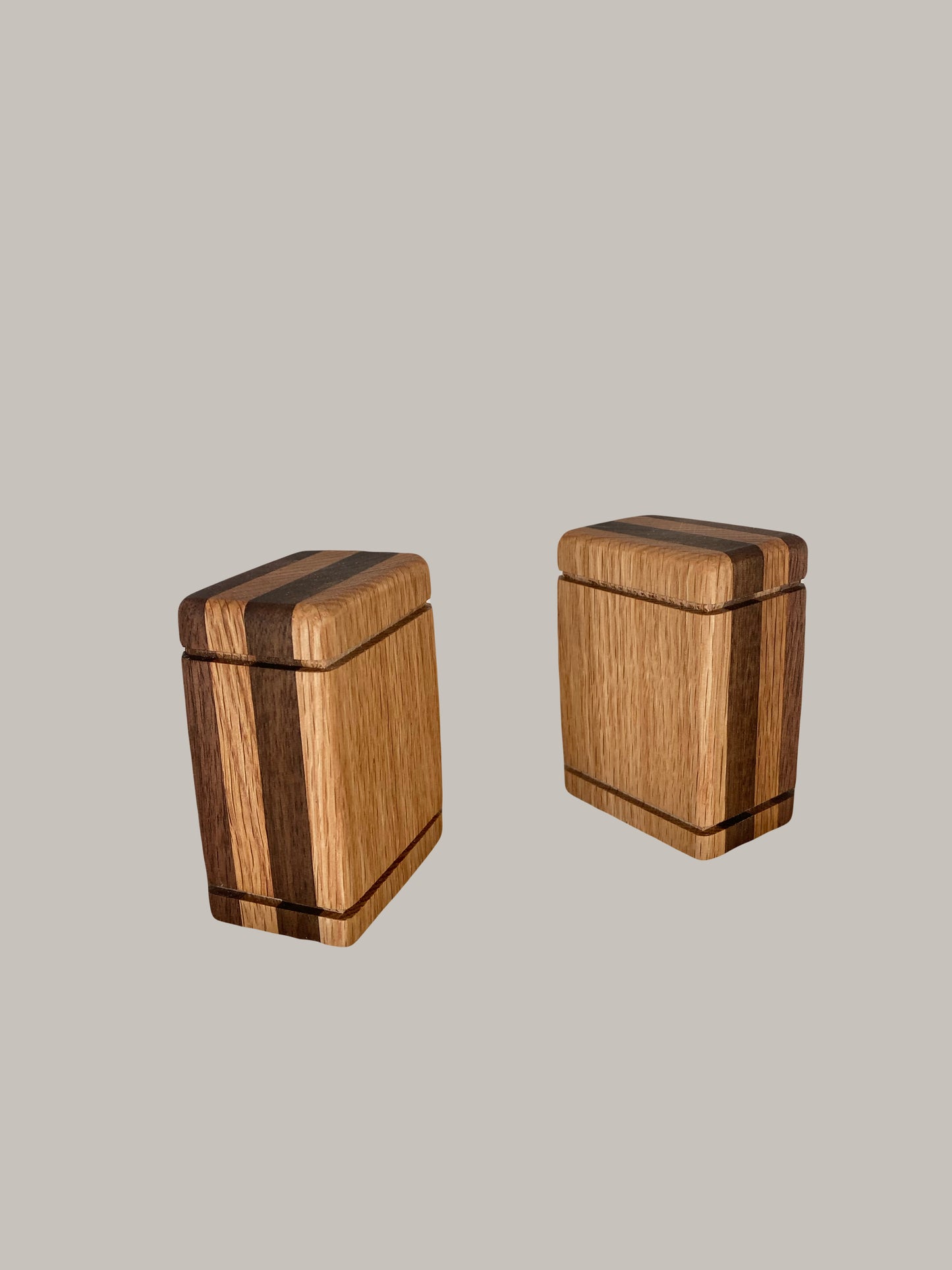 Black Walnut and Oak Keepsake Wood Urn