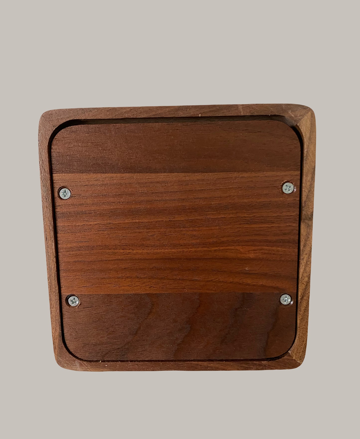 Minimalist Cremation Urn-Black Walnut, black epoxy, imperfect, bicolored for ashes, up to 120 pounds