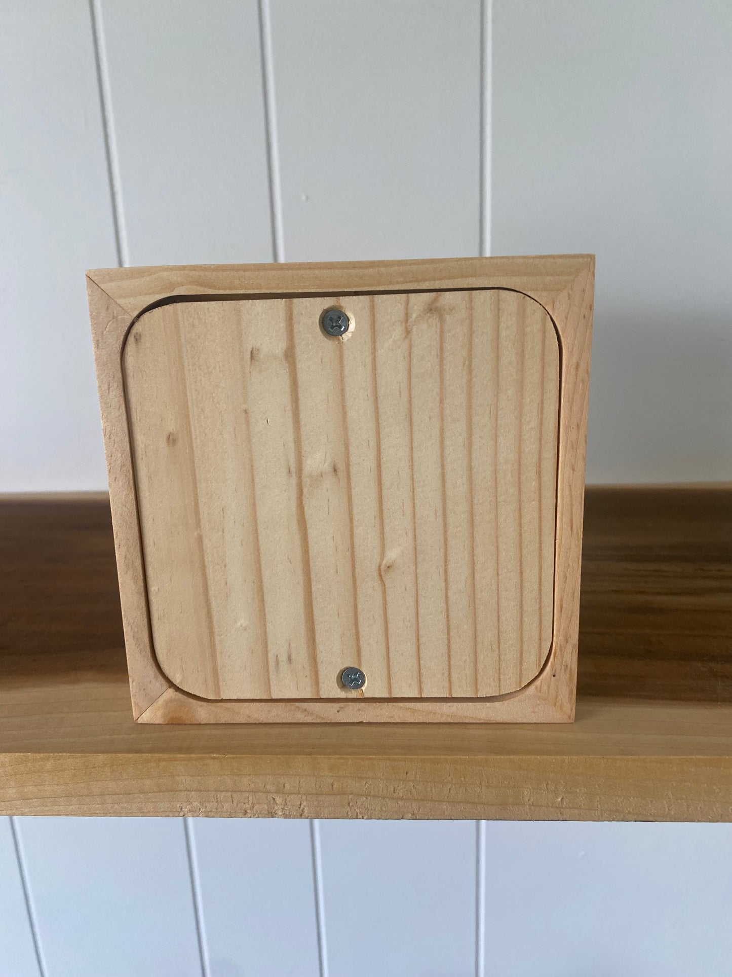 Pine wood Cube Cremation Urn for Small Human ashes, up to 90 pounds