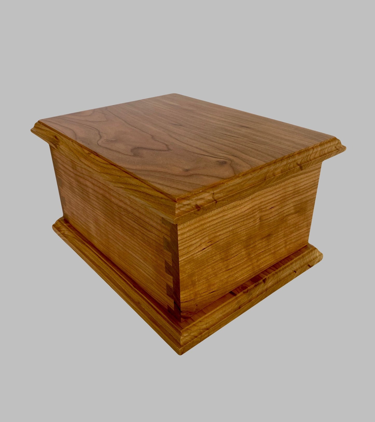 Cherry Dovetail Cremation Urn for Adult Human Ashes, up to 230 pounds