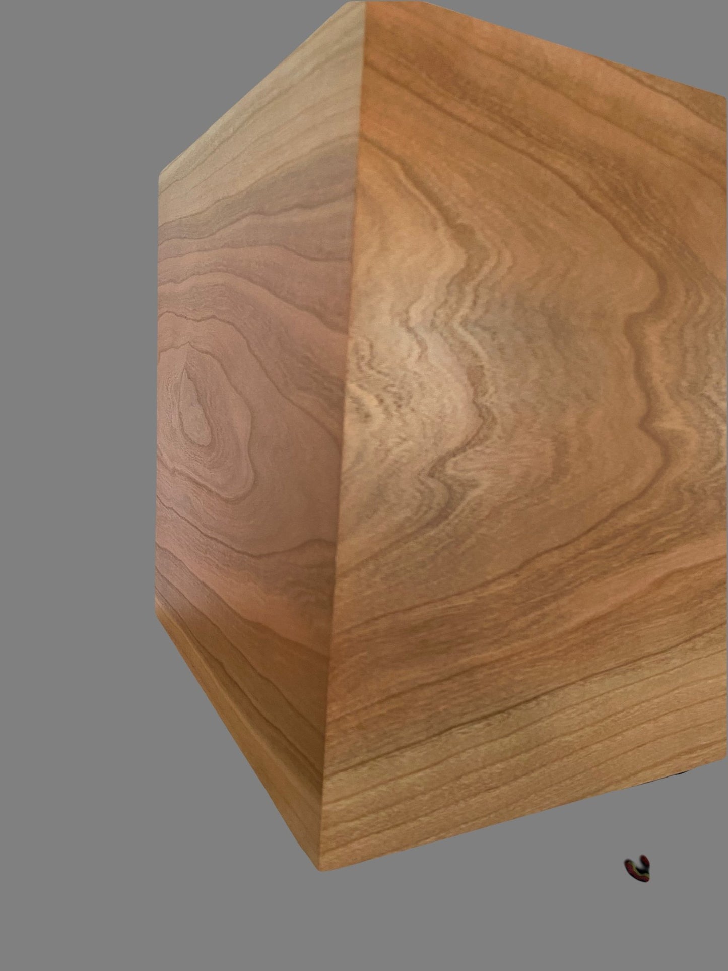 Minimalist Cremation Companion Urn-Cherry, for Adult Human Ashes, up to 850 pounds