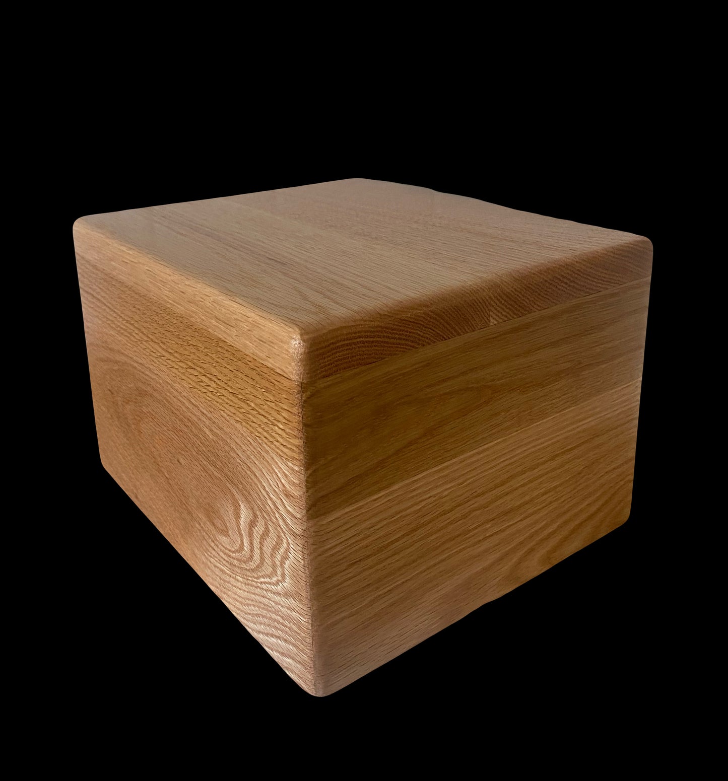 Variated Grain Oak Urn for Adult Human Ashes, up to 250 pounds