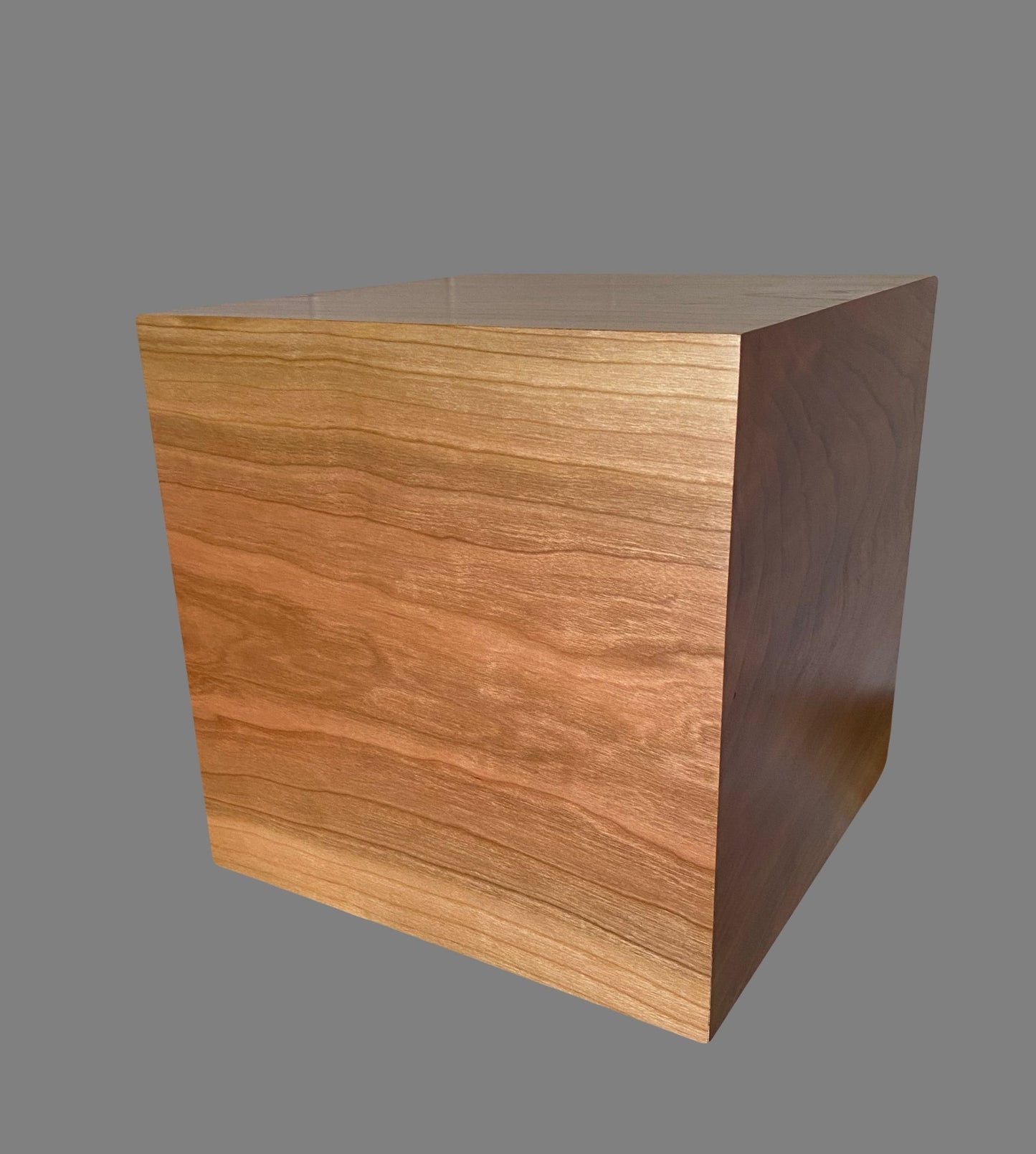 Minimalist Cremation Companion Urn-Cherry, for Adult Human Ashes, up to 850 pounds