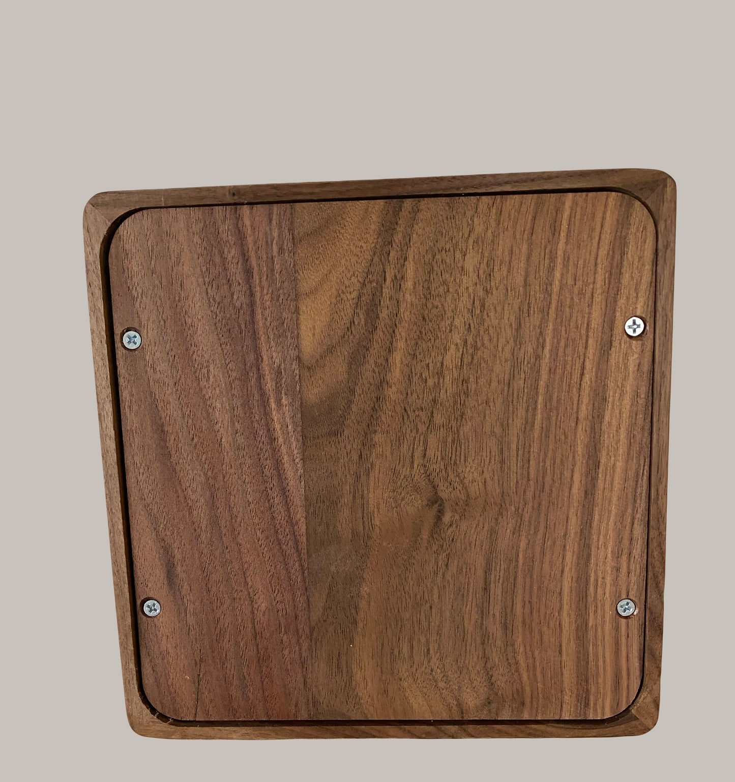 Minimalist Cremation Urn-Black Walnut, blue epoxy, imperfect, bicolored for ashes, up to 230 pounds