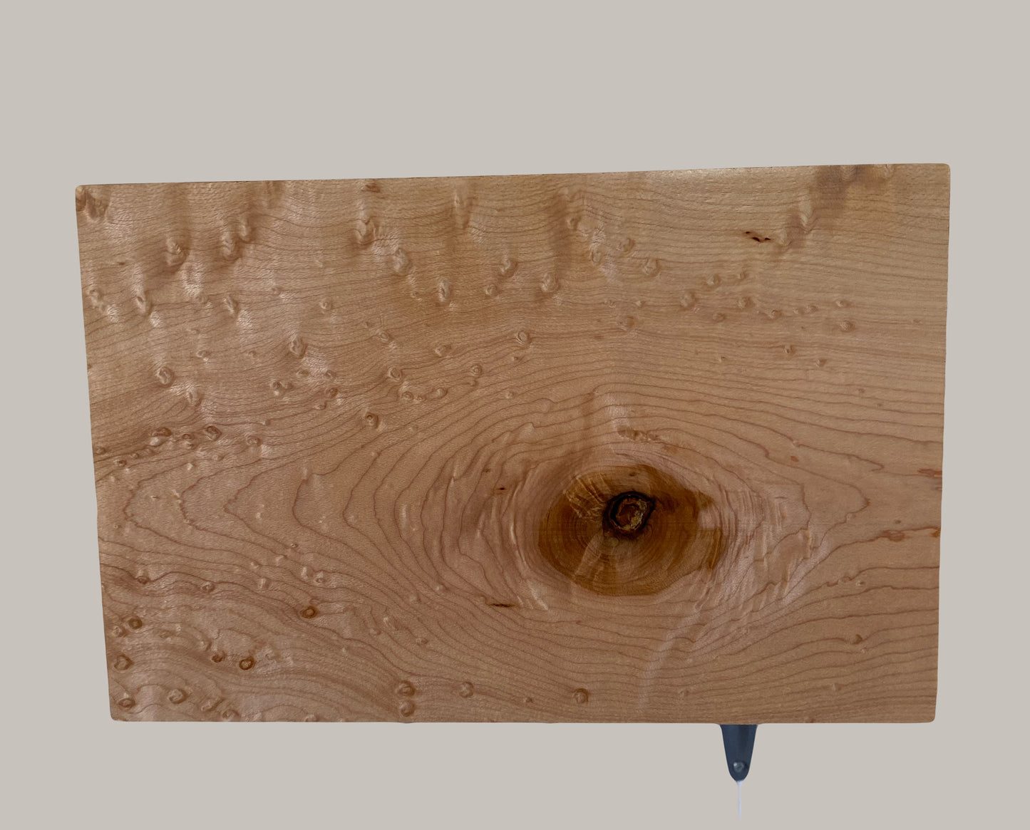 Minimalist Cremation Urn-Birdseye maple, imperfect wood, for Adult Human Ashes, up to 380 pounds