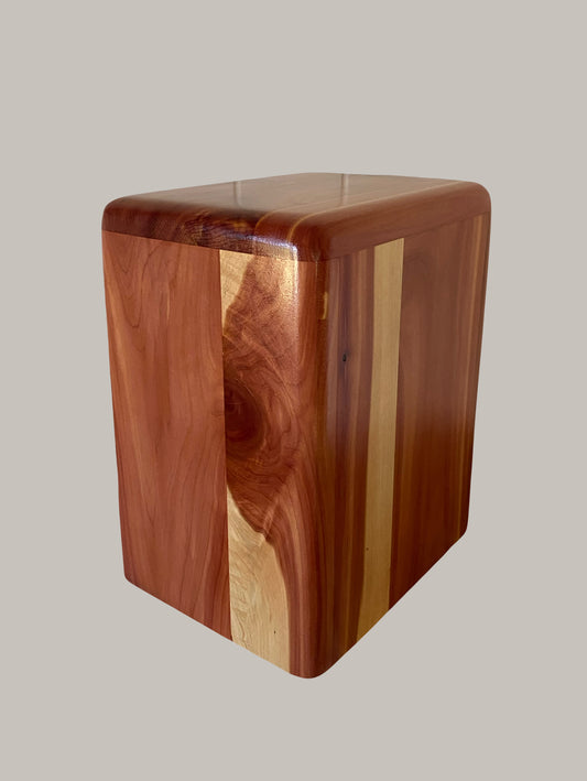 Aromatic Cedar Cremation Urn for Adult Human Ashes, up to 300 pounds, Naturalist model