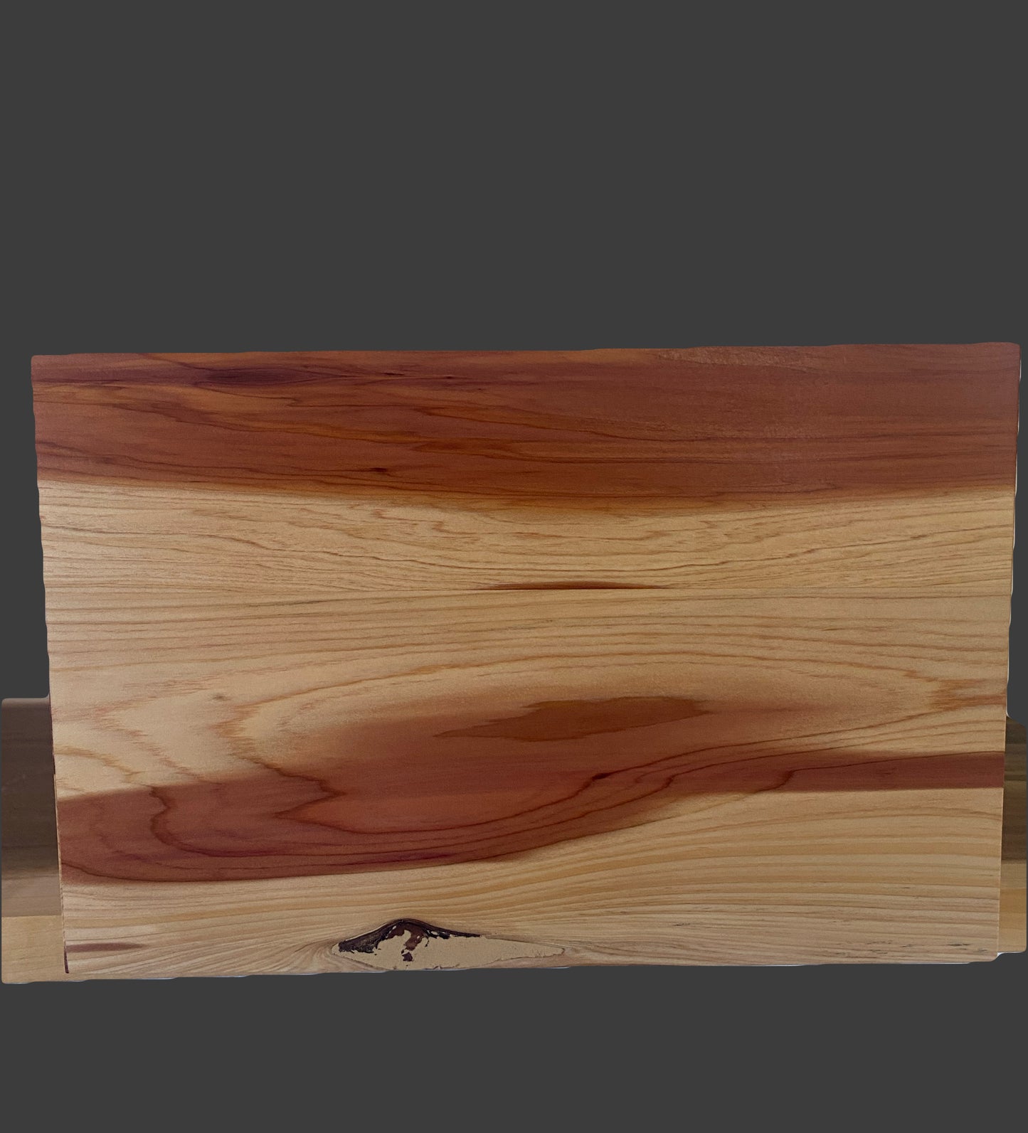 Minimalist Urn-Aromatic Cedar, for Adult Human Ashes, mostly white, up to 280 pounds