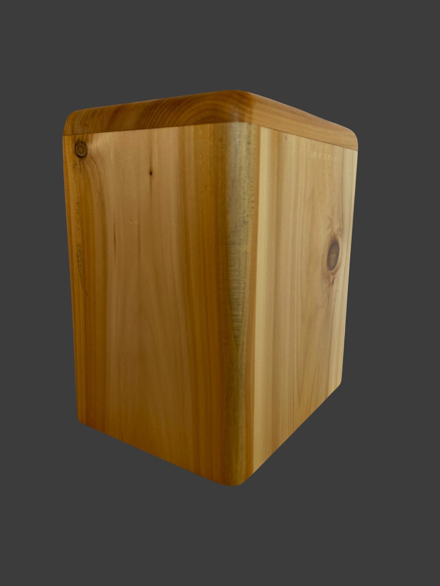 Rustic Cedar Cremation Urn for Adult Human Ashes, up to 200 pounds, Naturalist model