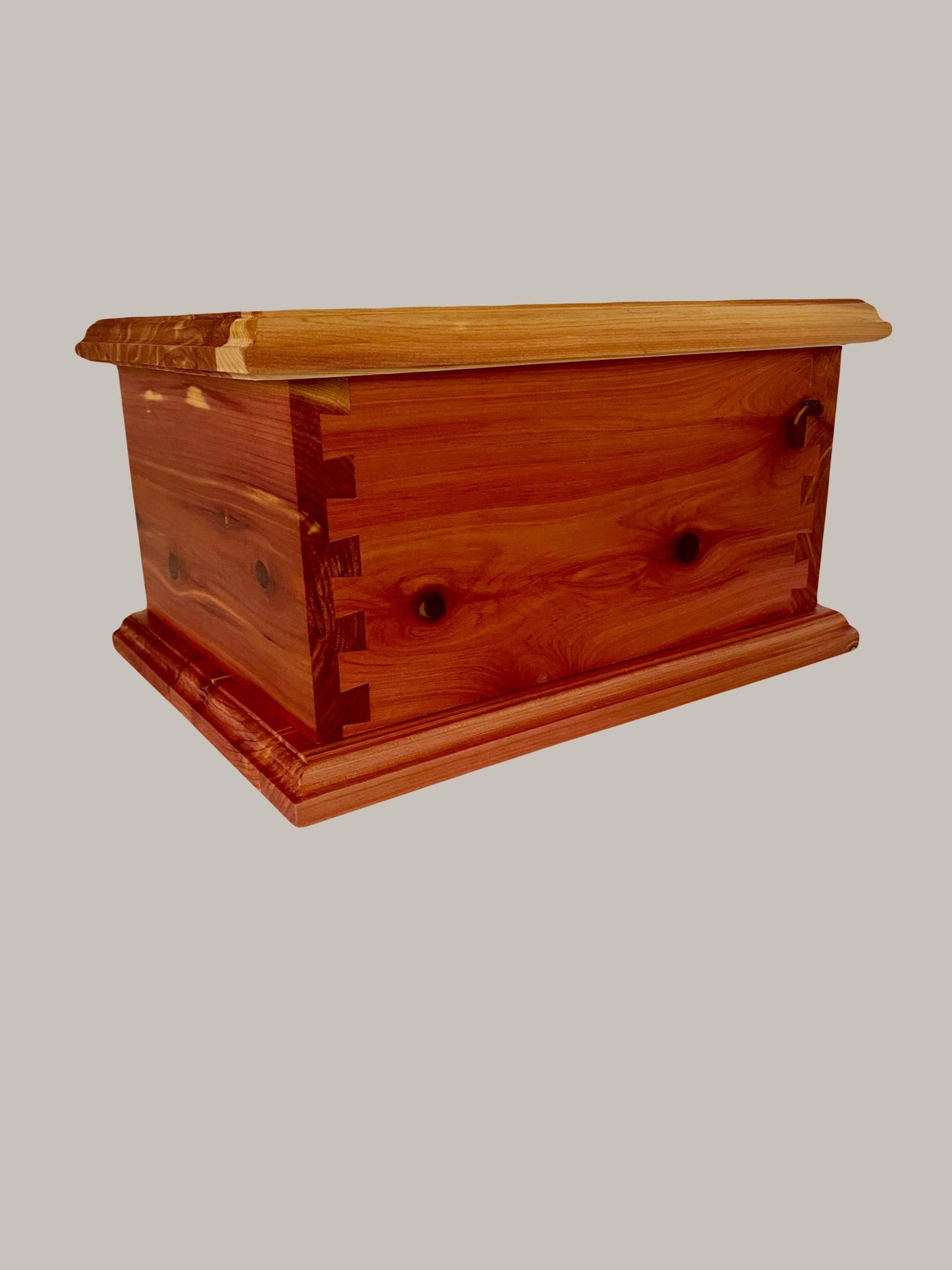 Aromatic Cedar Dovetail Urn for Human Ashes, up to 230 pounds