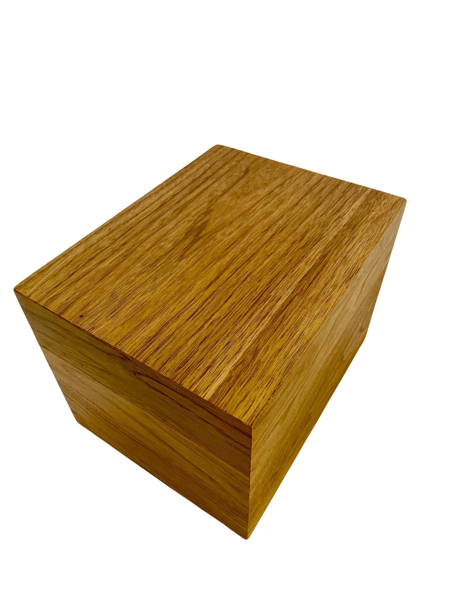 Minimalist Cremation Urn-Butternut, for Adult Human Ashes, up to 225 pounds