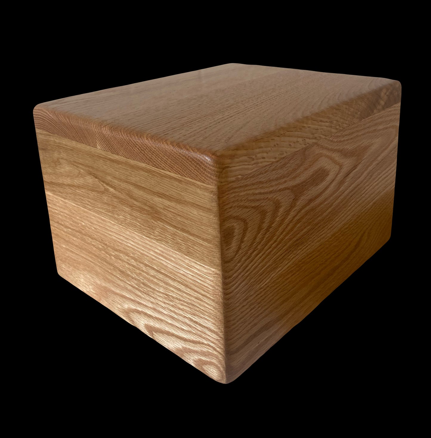 Variated Grain Oak Urn for Adult Human Ashes, up to 250 pounds