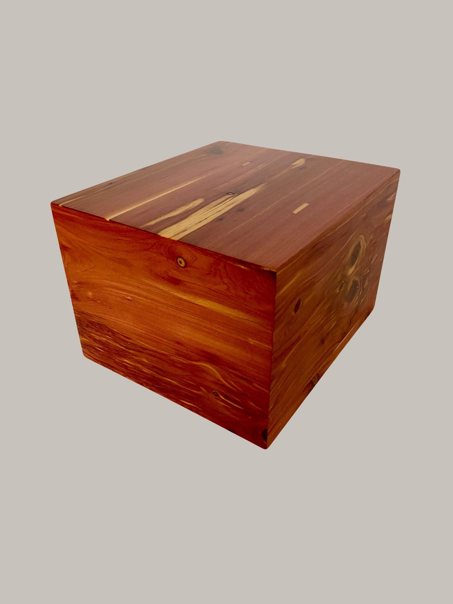 Minimalist Urn-Aromatic Cedar, for Adult Human Ashes, up to 280 pounds