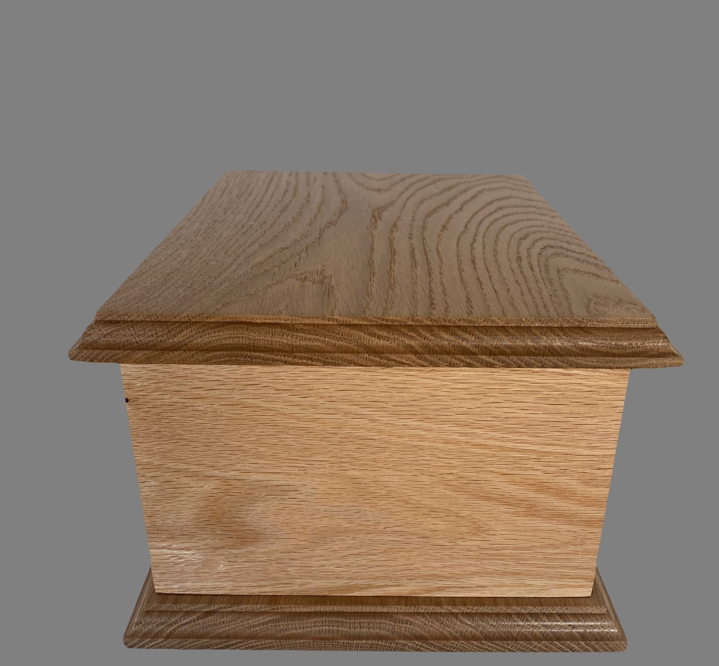 Oak Dovetail Urn for Adult Human Ashes, up to 230 pounds