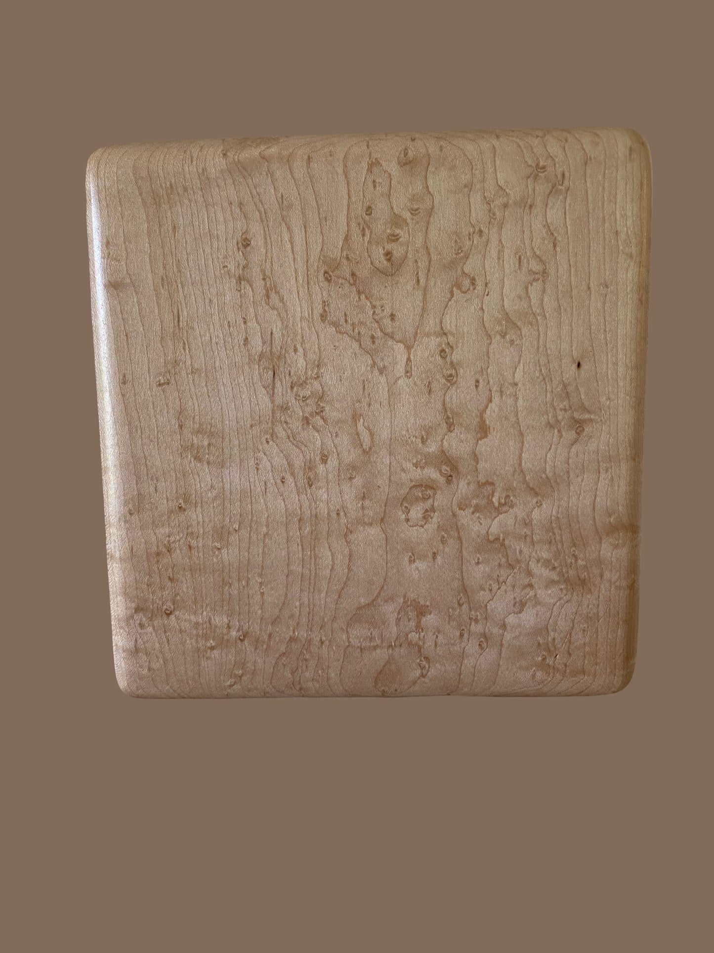 Birdseye Maple Urn-for ashes, up to 440 pounds, possible companion