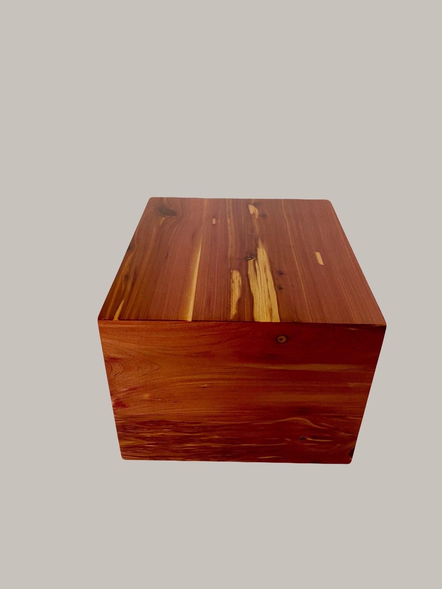 Minimalist Urn-Aromatic Cedar, for Adult Human Ashes, up to 280 pounds