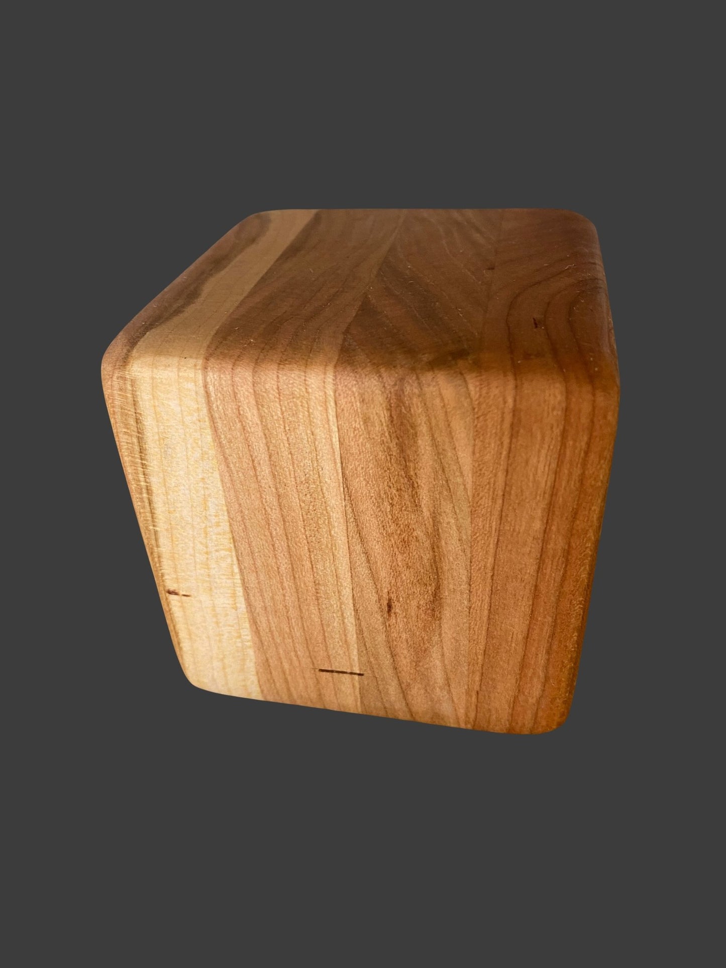 Keepsake Therapy Cube-Minimalist Cherry wood-Stress relief block