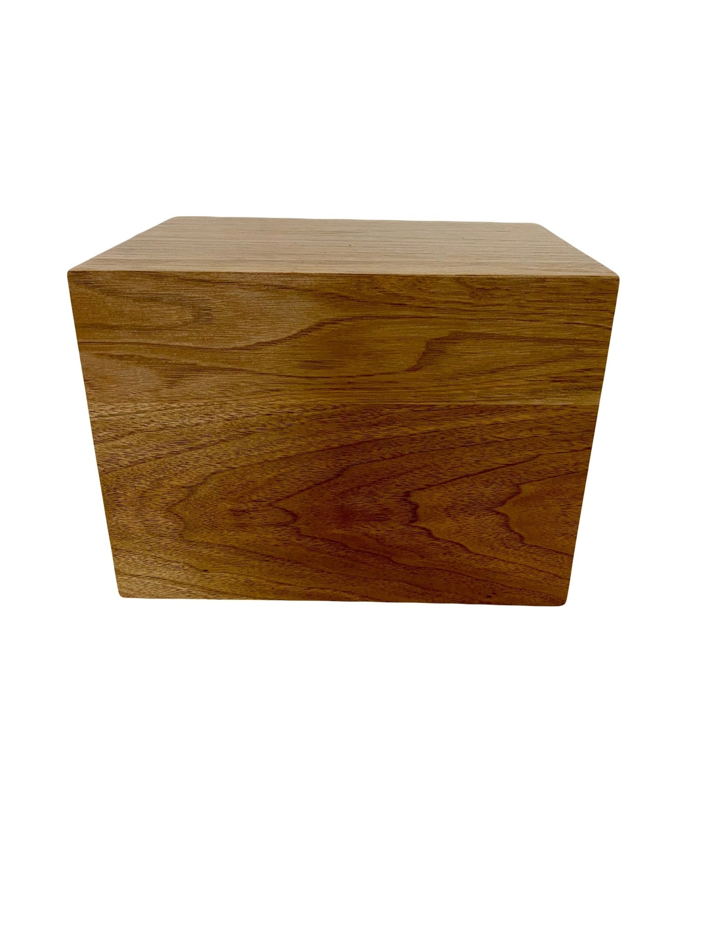 Minimalist Cremation Urn-Butternut, for Adult Human Ashes, up to 225 pounds