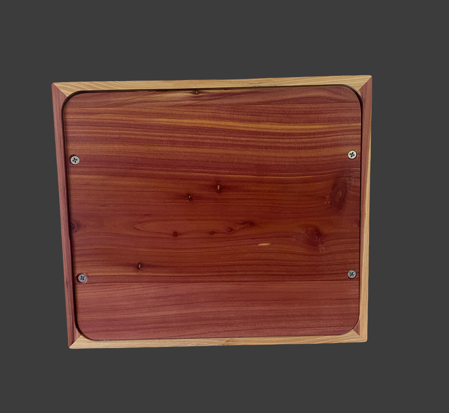 Minimalist Urn-Aromatic Cedar, for Adult Human Ashes, mostly white, up to 280 pounds