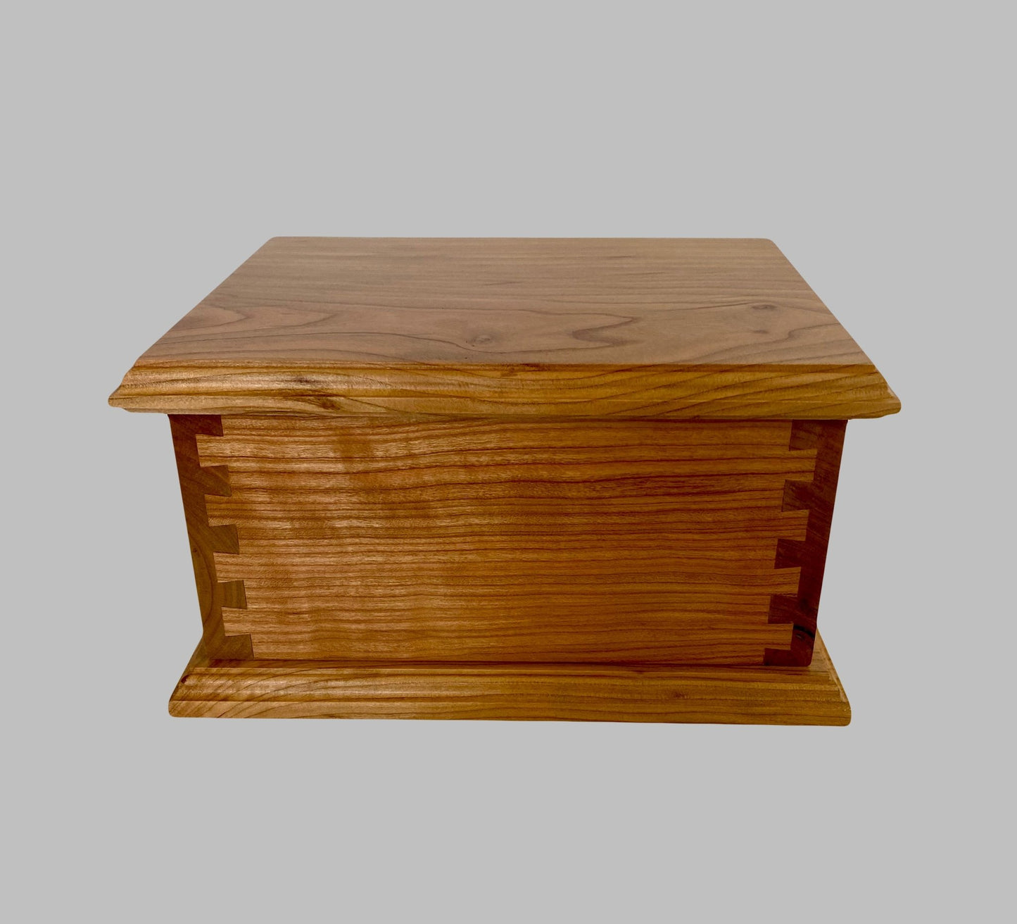 Cherry Dovetail Cremation Urn for Adult Human Ashes, up to 230 pounds