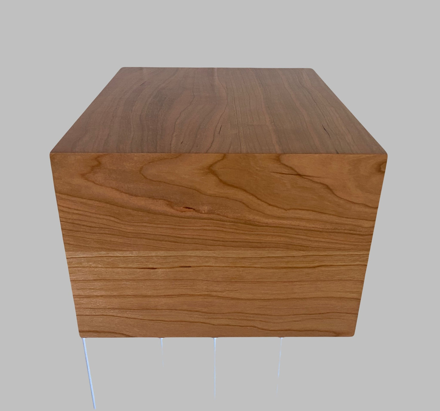 Minimalist Cremation Urn-Cherry, for Adult Human Ashes, up to 280 pounds