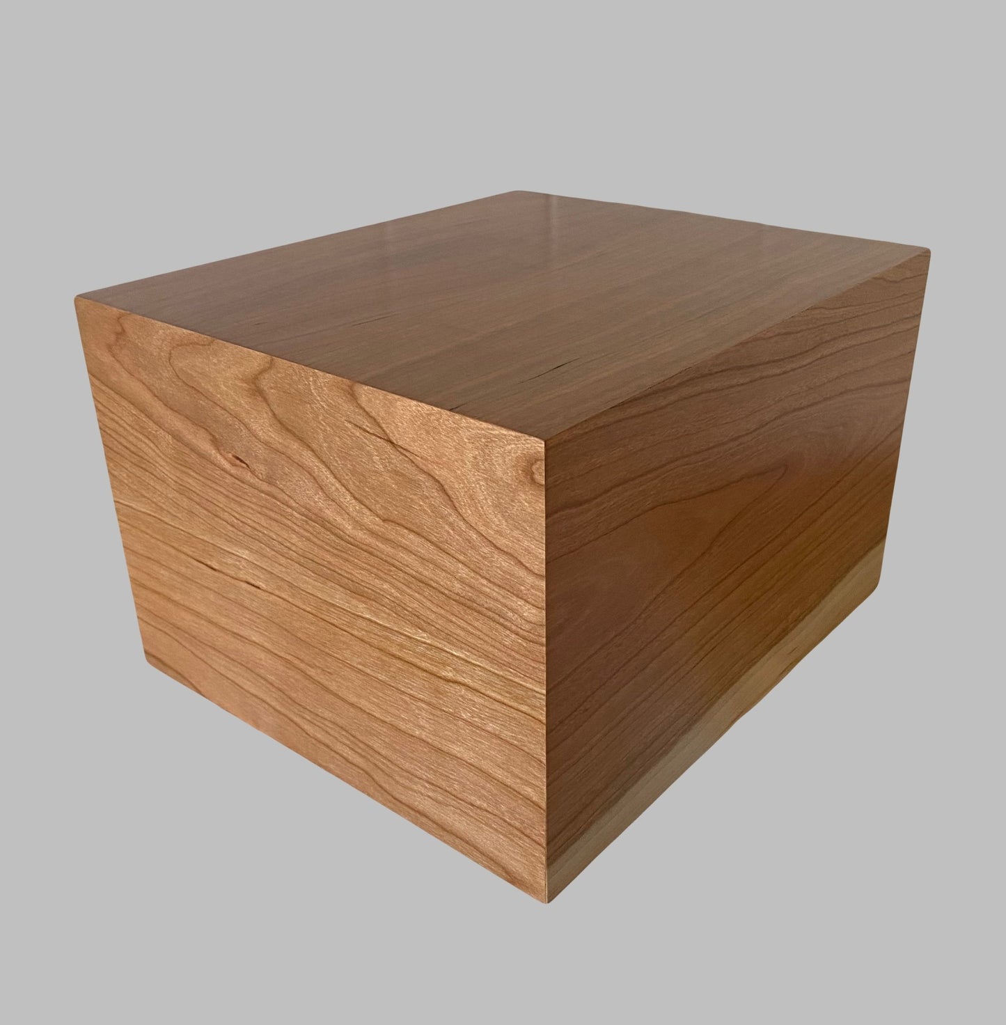 Minimalist Cremation Urn-Cherry, for Adult Human Ashes, up to 280 pounds