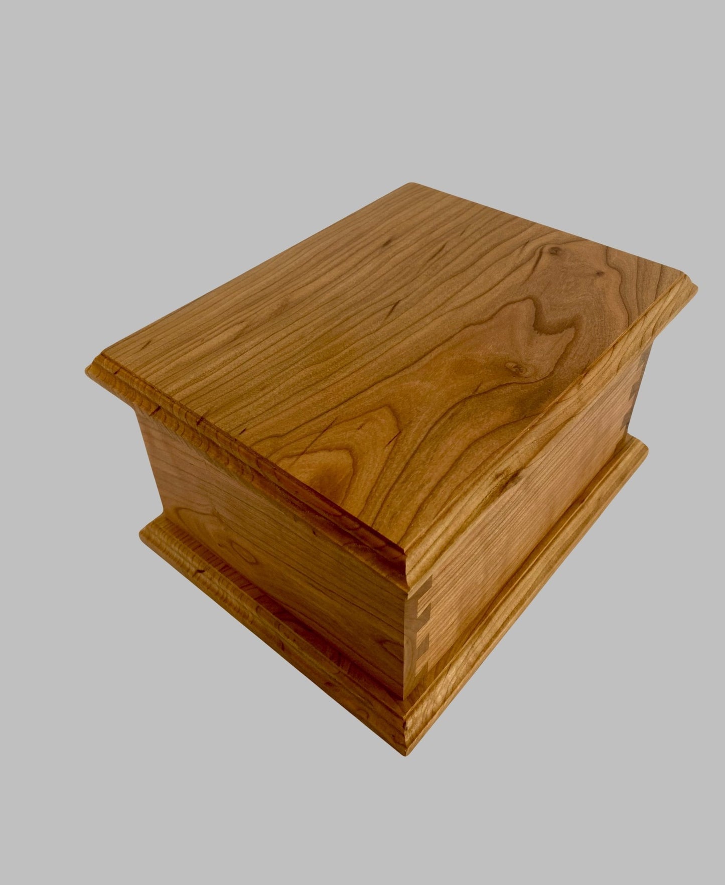 Cherry Dovetail Cremation Urn for Adult Human Ashes, up to 230 pounds