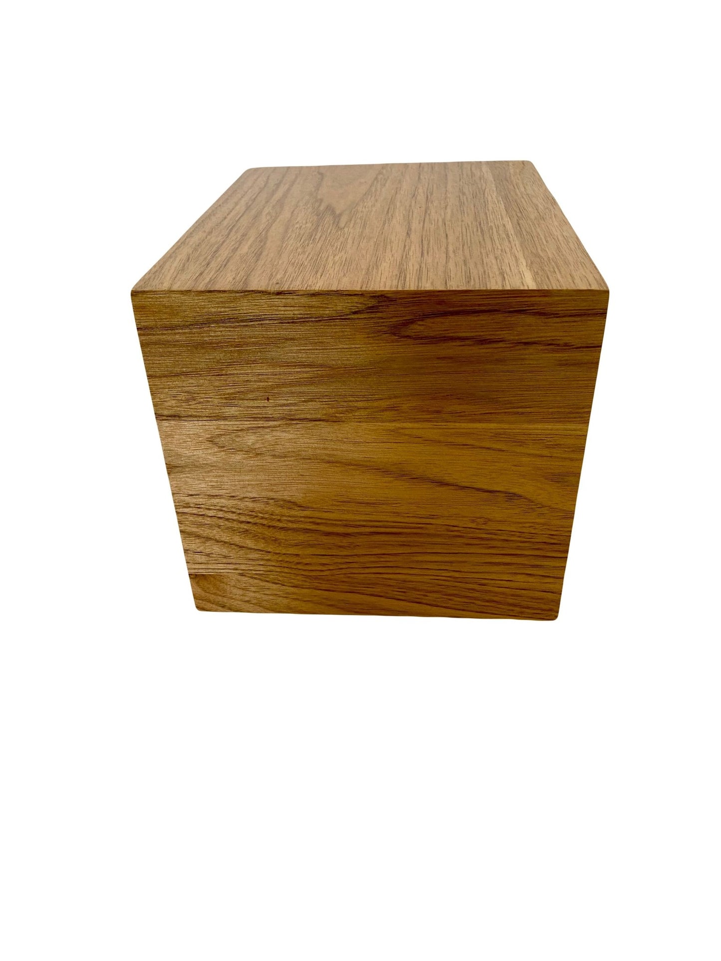 Minimalist Cremation Urn-Butternut, for Adult Human Ashes, up to 225 pounds