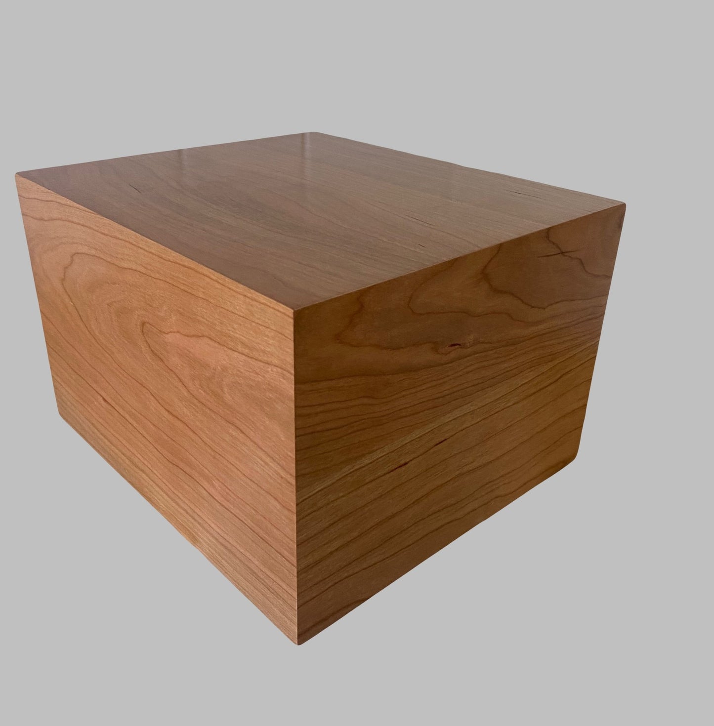 Minimalist Cremation Urn-Cherry, for Adult Human Ashes, up to 280 pounds