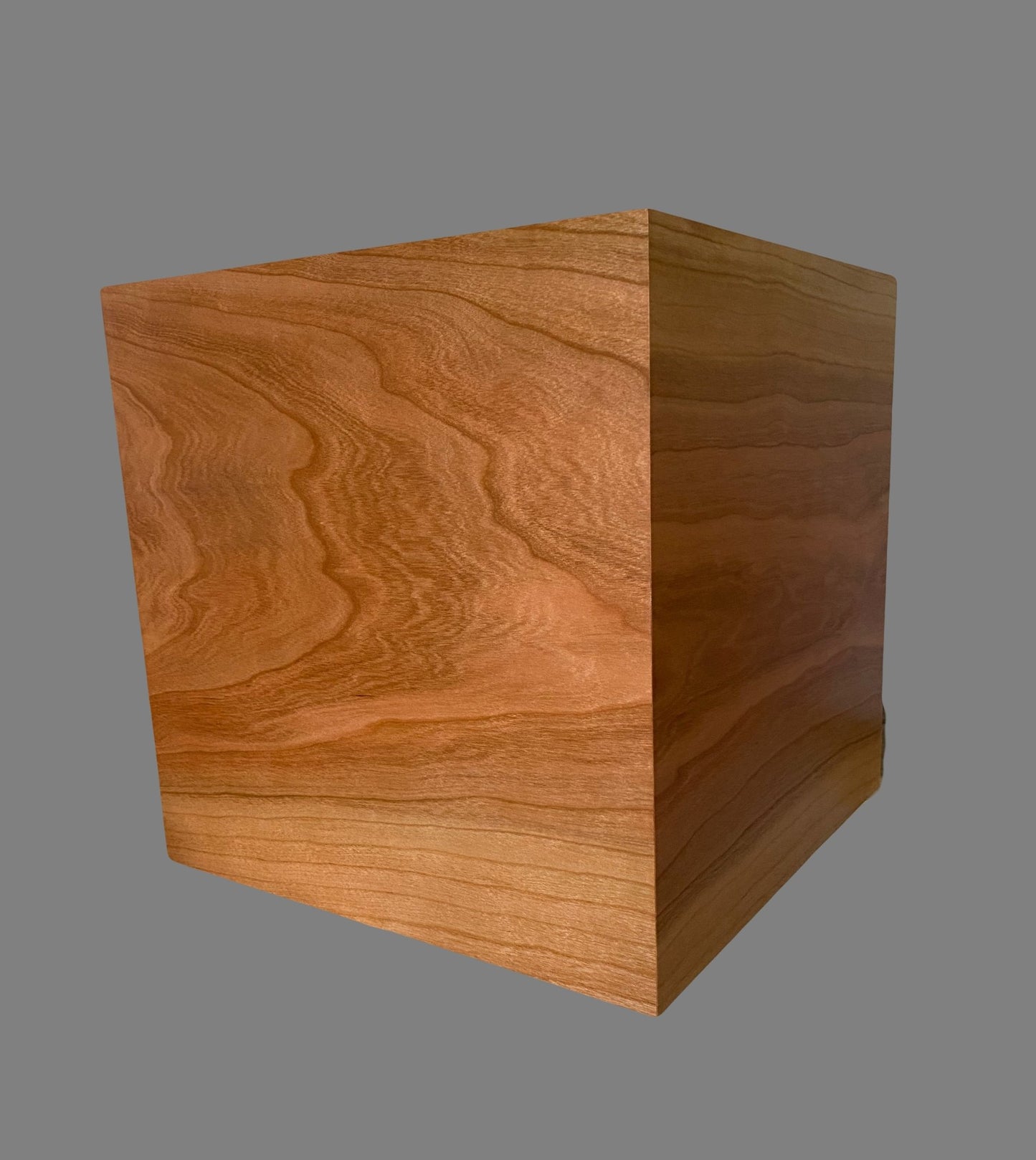 Minimalist Cremation Companion Urn-Cherry, for Adult Human Ashes, up to 850 pounds