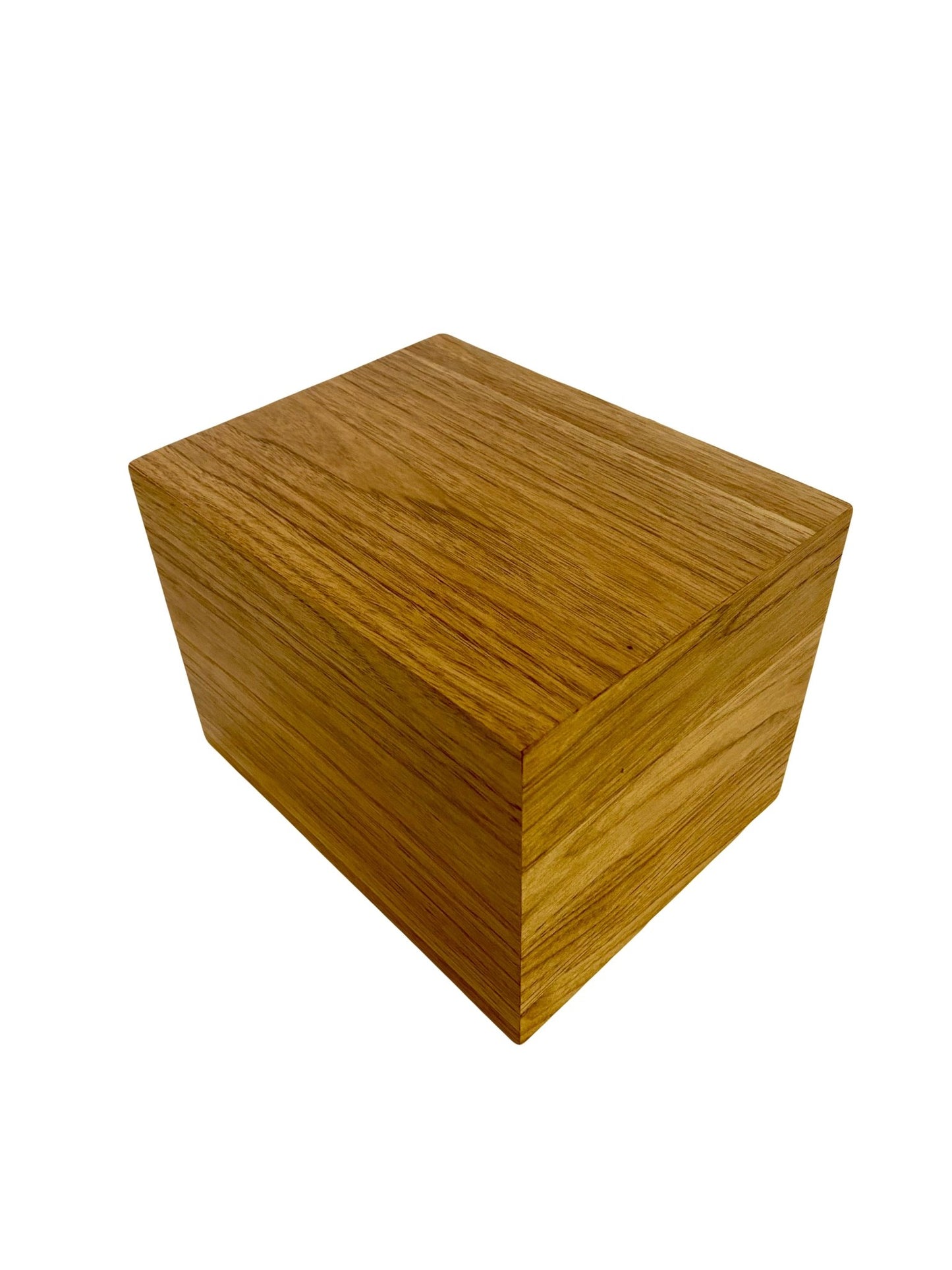 Minimalist Cremation Urn-Butternut, for Adult Human Ashes, up to 225 pounds