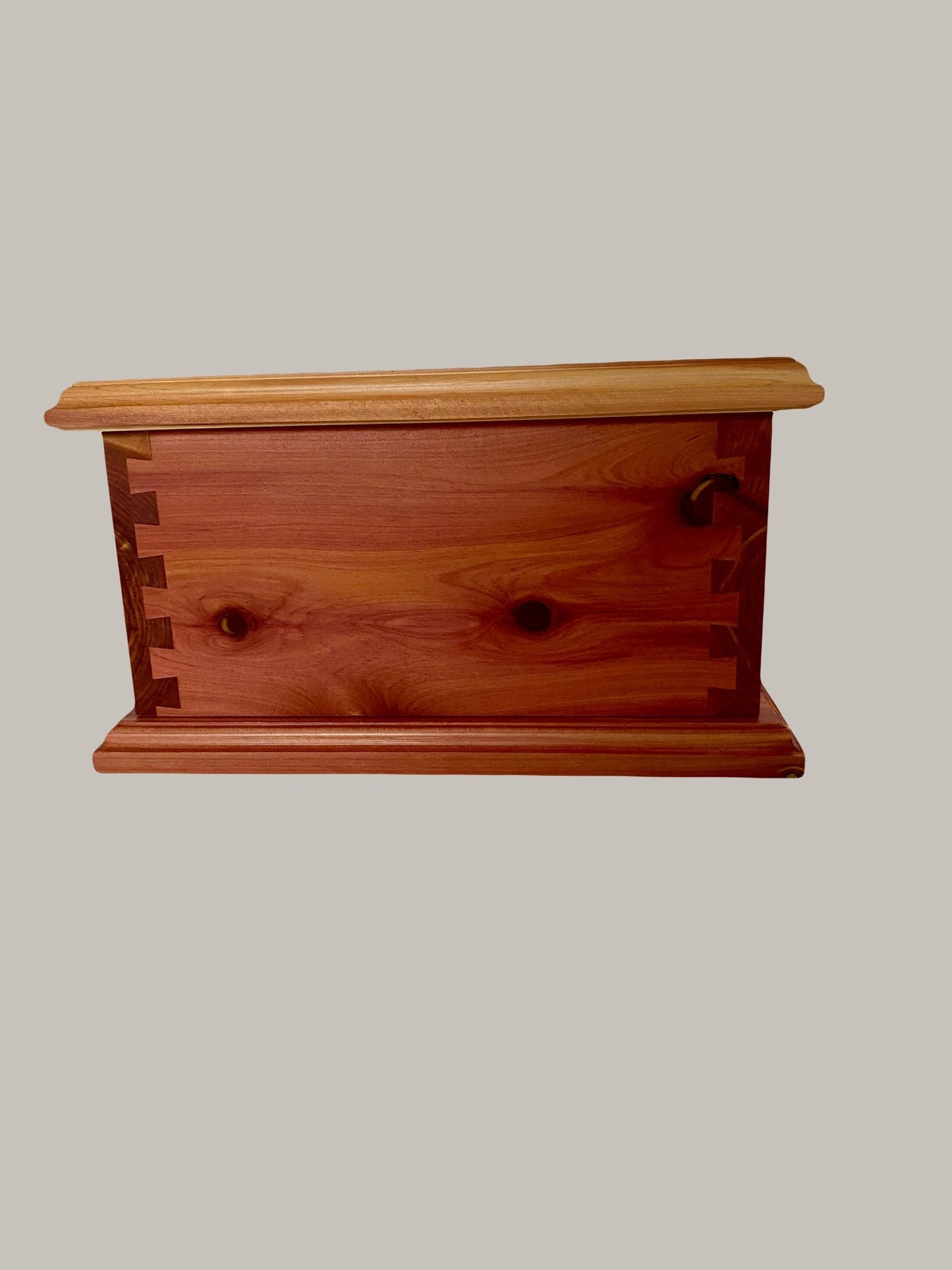 Aromatic Cedar Dovetail Urn for Human Ashes, up to 230 pounds