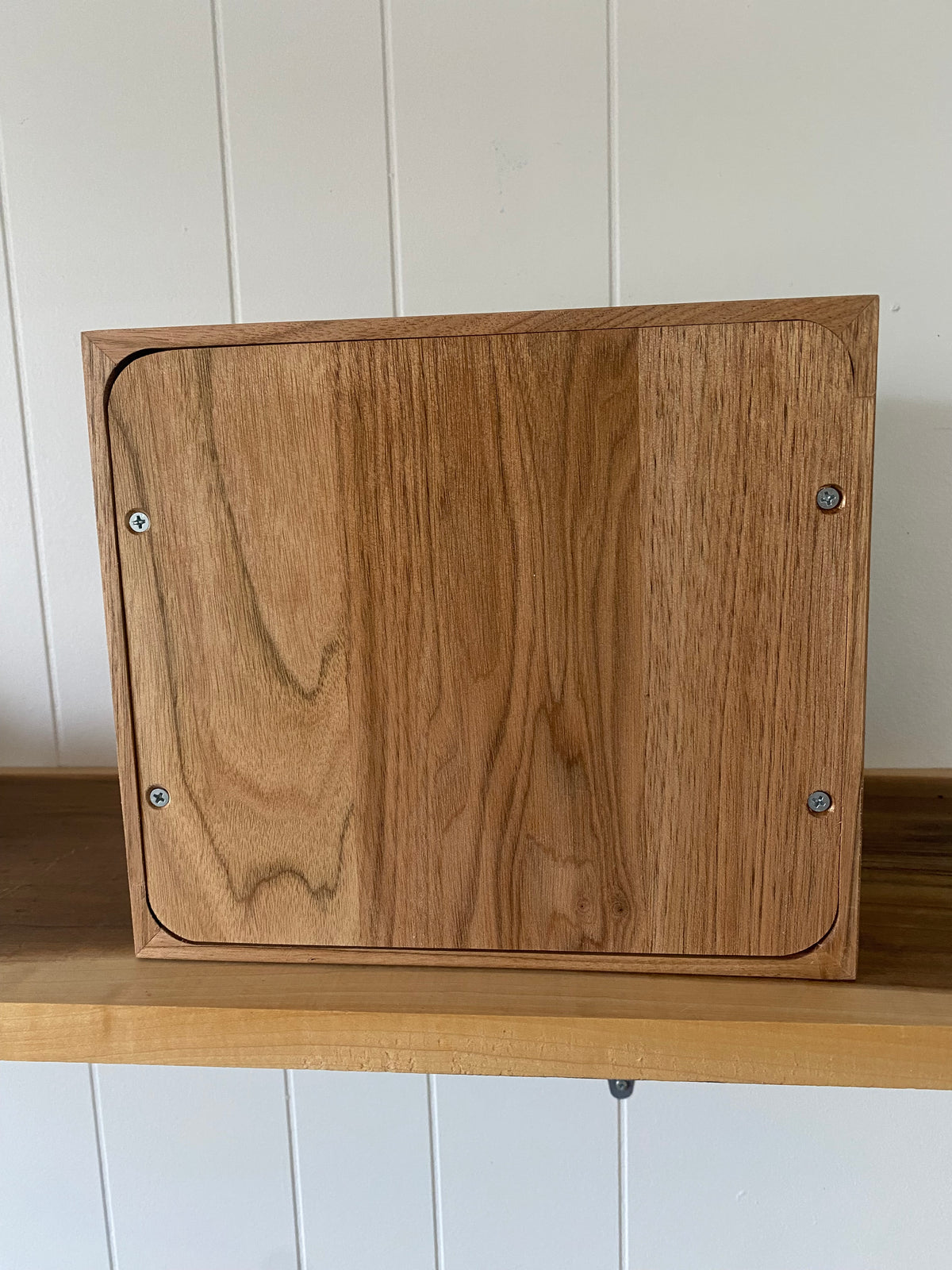 Minimalist Cremation Urn-Butternut, green epoxy for Adult Human Ashes, up to 300 pounds