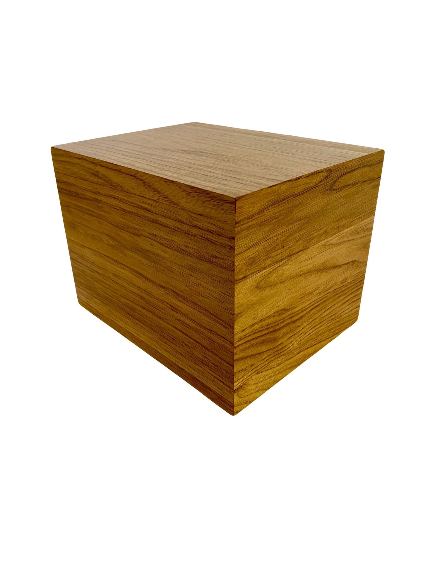 Minimalist Cremation Urn-Butternut, for Adult Human Ashes, up to 225 pounds