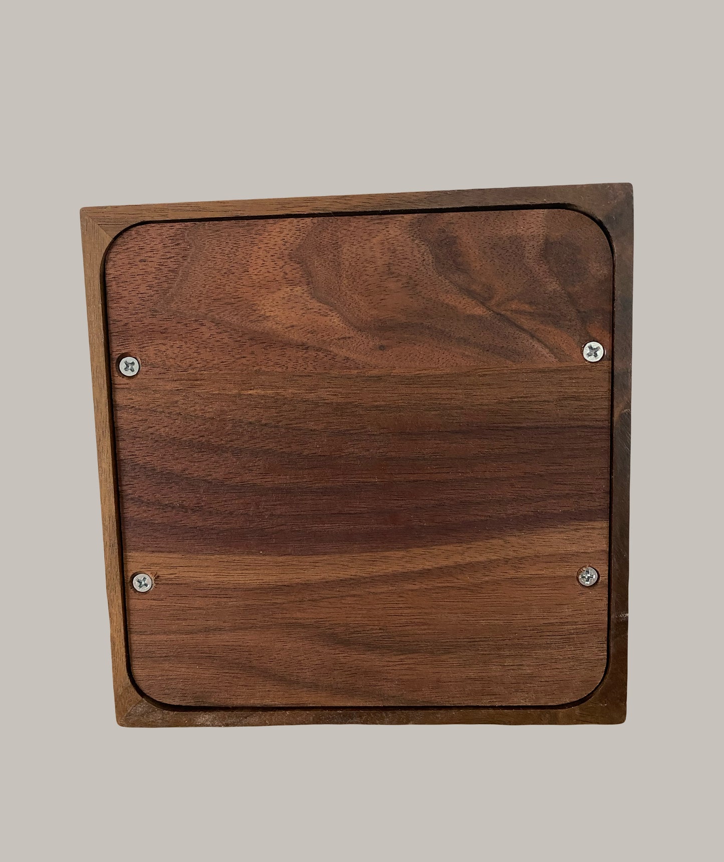 Minimalist Cremation Urn-Black Walnut, green epoxy, imperfect wood, for Adult Human Ashes, up to 150 pounds