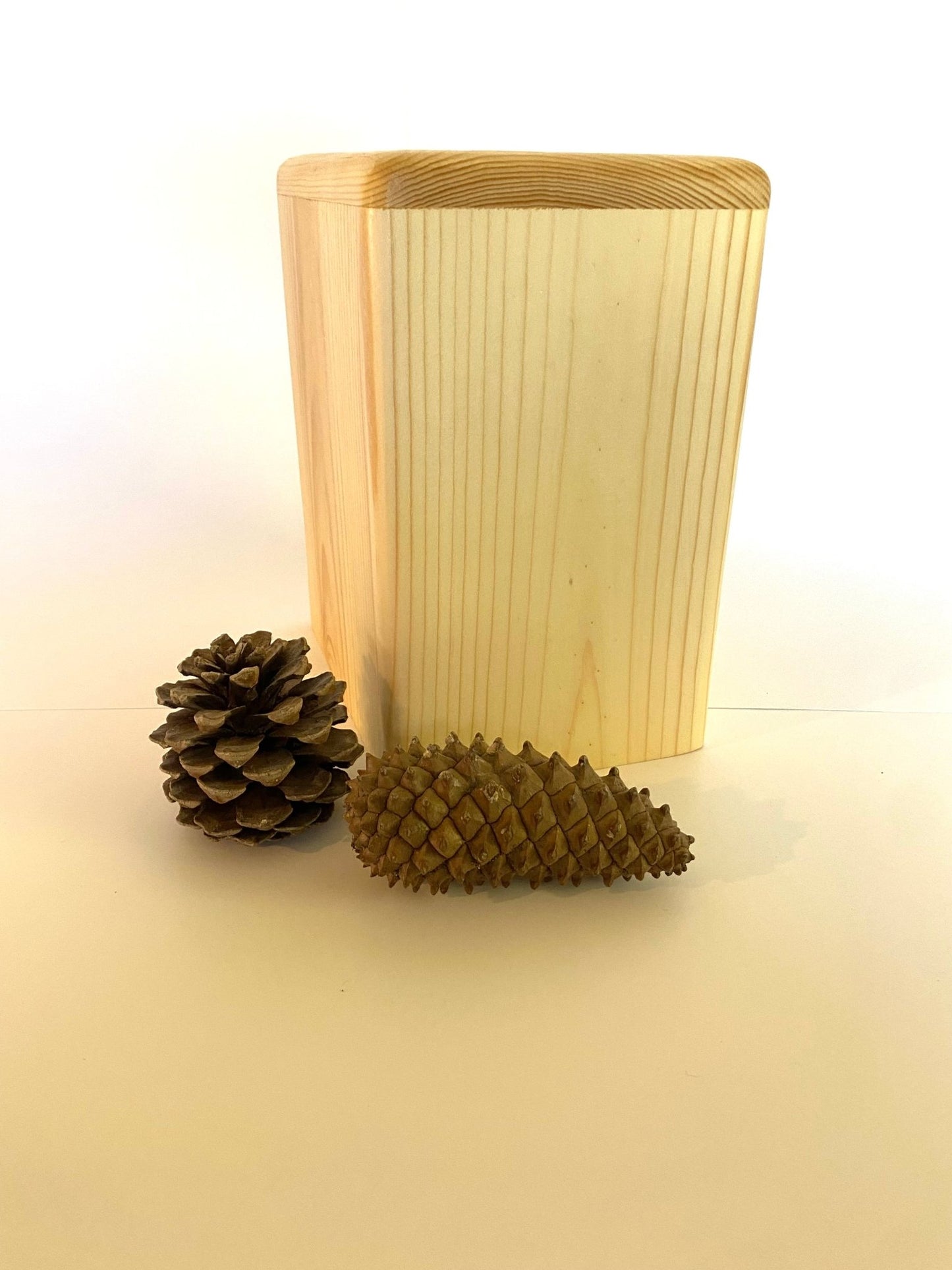 Biodegradable Pine Urn for Adult Human Ashes, up to 280 pounds