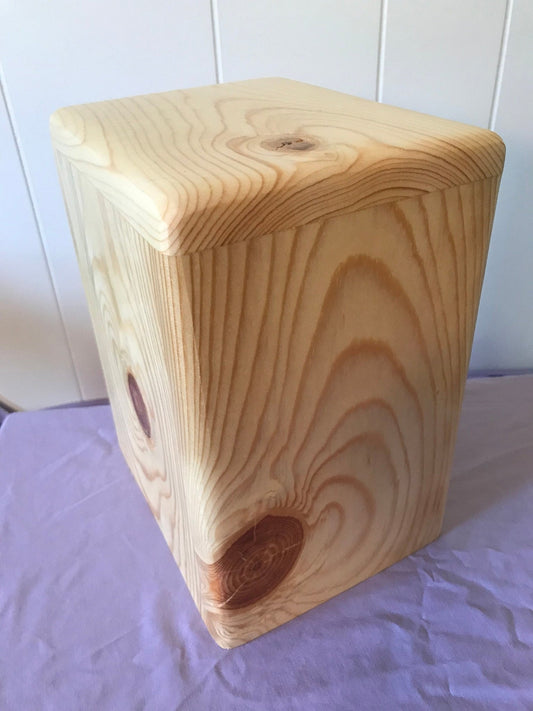 Naturalist Urn- Knotty Pine, for Adult Human Ashes, up to 280 pounds