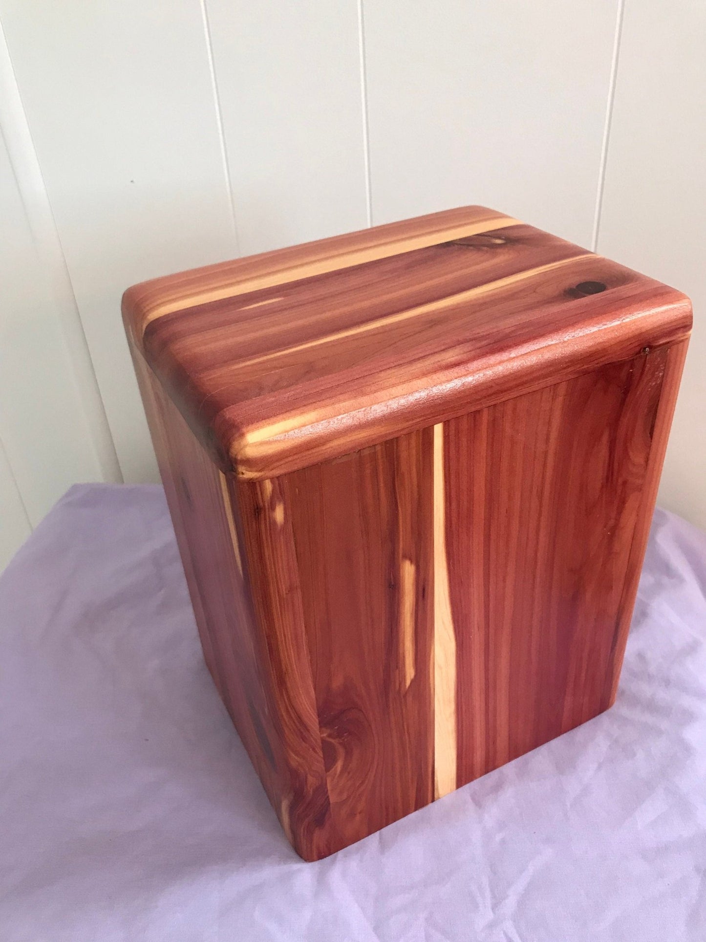 Aromatic Cedar Cremation Urn for Adult Human Ashes, up to 300 pounds, Naturalist model