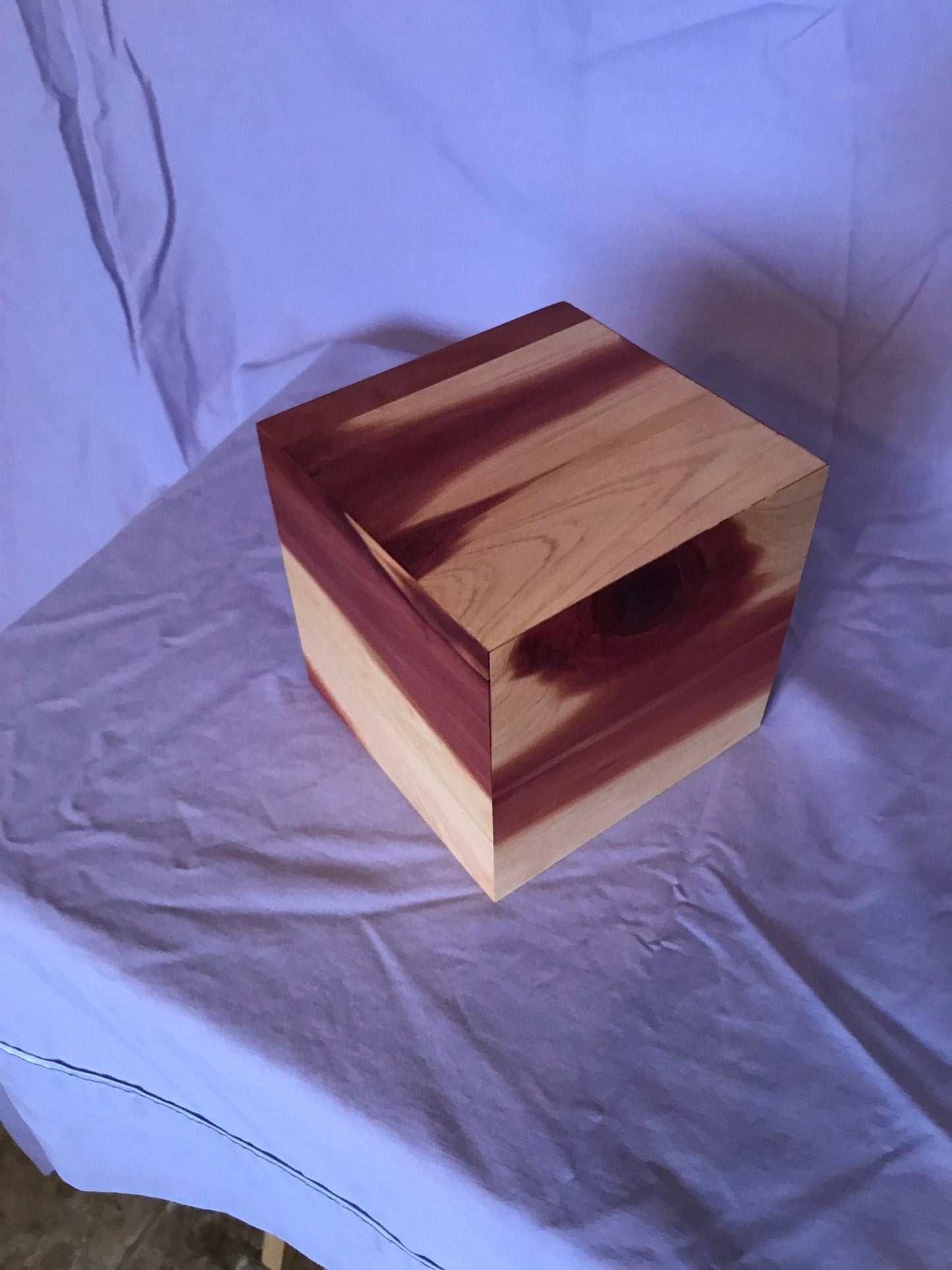 Aromatic Cedar Cremation Urn for ashes, up to 40 pounds