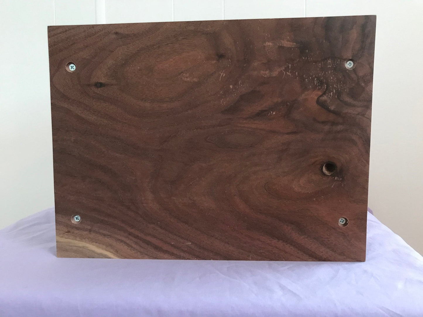 Black Walnut Dovetail Cremation Urn for Adult Human Ashes, up to 350 pounds, or Companion urn