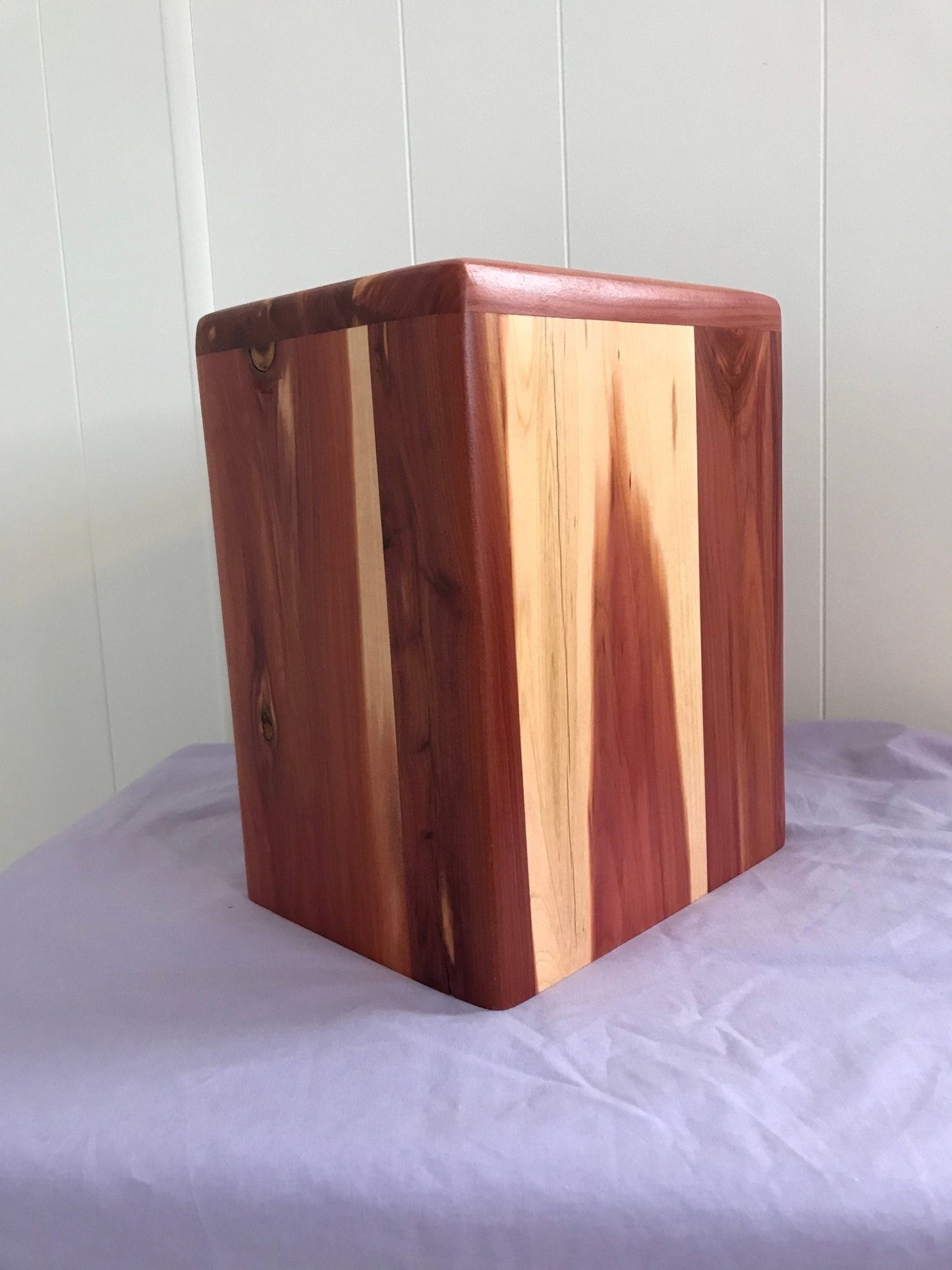 Aromatic Cedar Cremation Urn for Adult Human Ashes, up to 300 pounds, Naturalist model