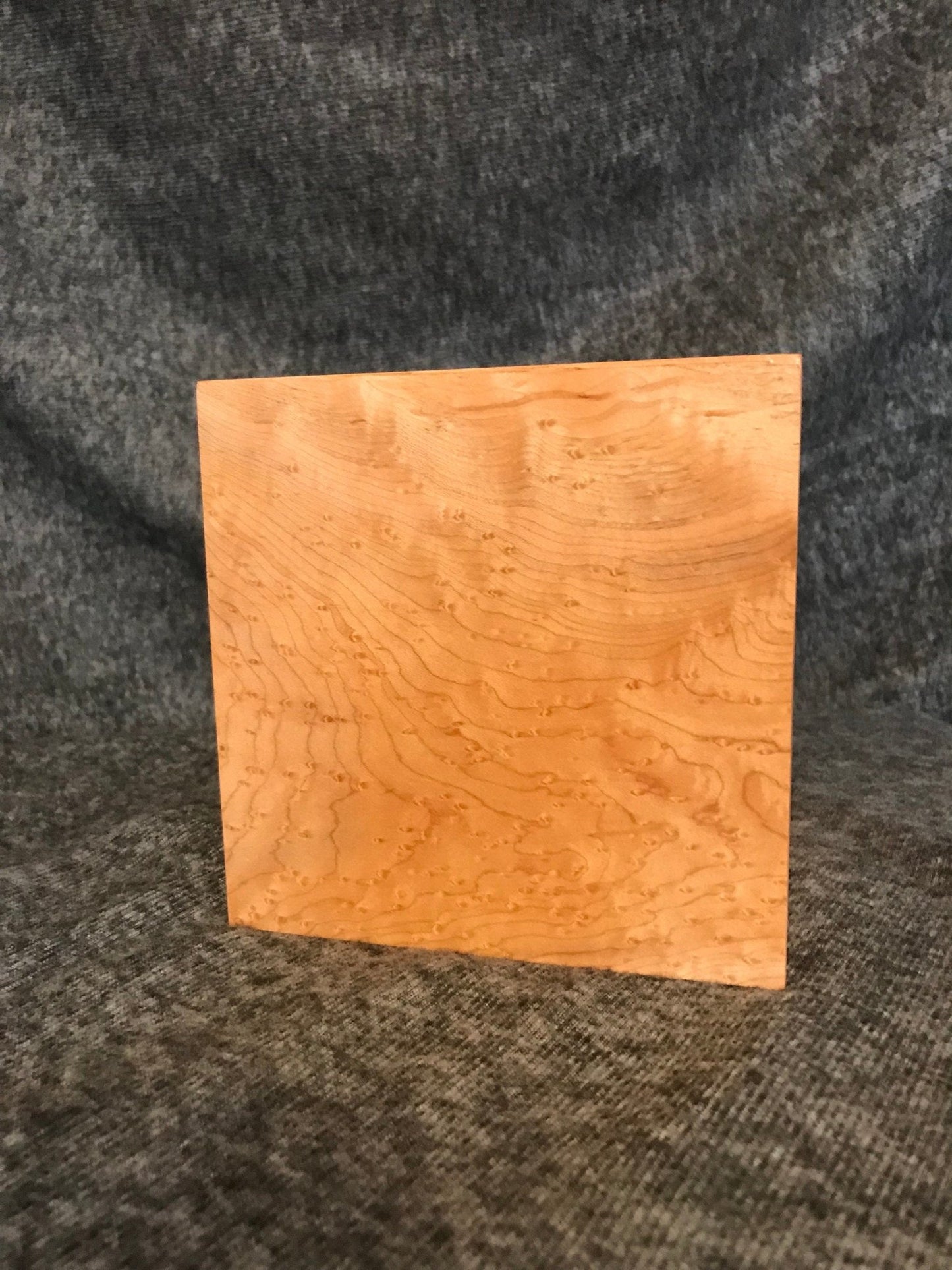 Birdseye Maple Cube Urn for Small Human or Pet Ashes, up to 90 pounds