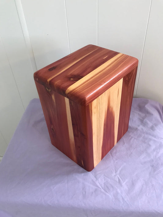 Aromatic Cedar Cremation Urn for Adult Human Ashes, up to 300 pounds, Naturalist model