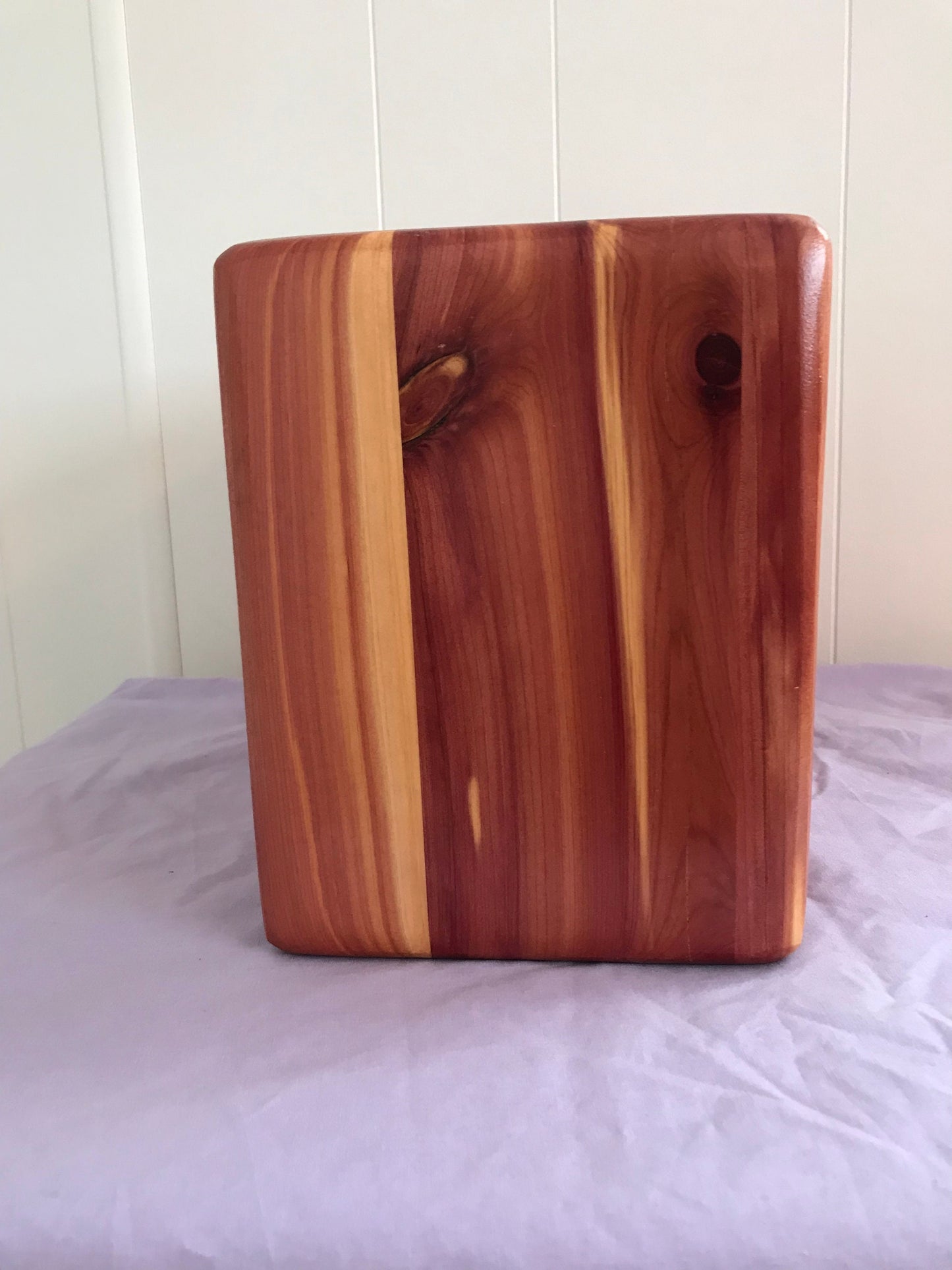 Aromatic Cedar Cremation Urn for Adult Human Ashes, up to 300 pounds, Naturalist model